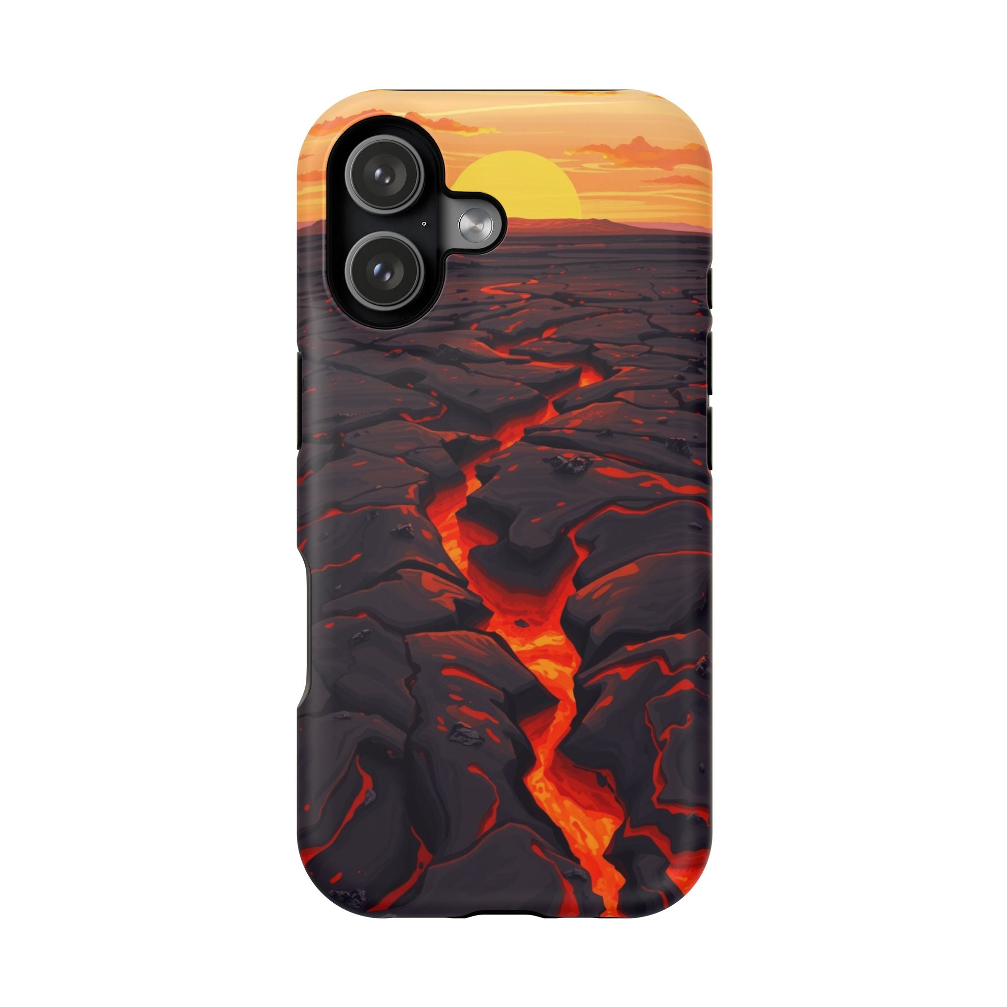 iPhone Lava Field Earthy Design Slim Everyday Designer Case · iPhone Case