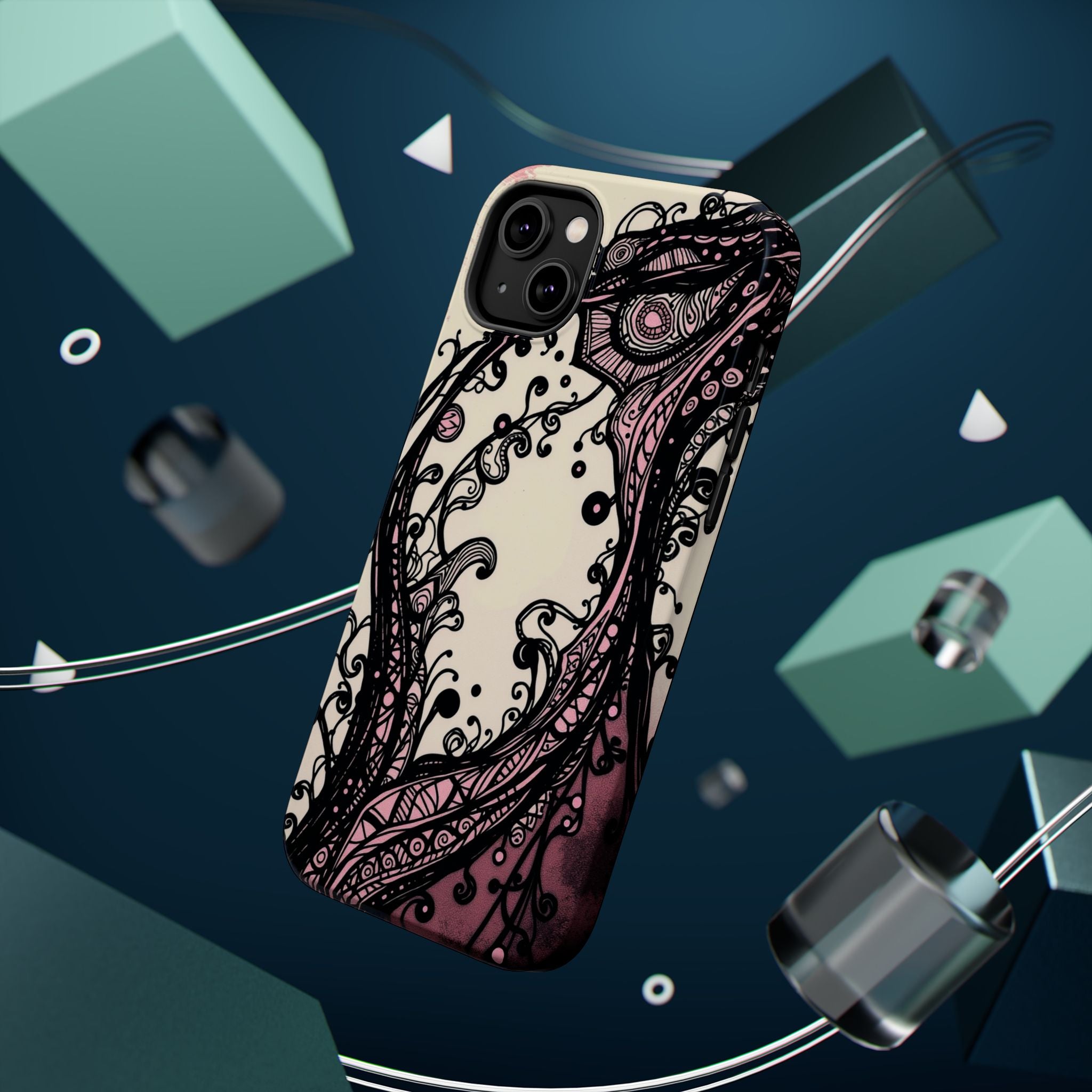iPhone Radiant Zentangle Flow Design Slim Everyday Designer Case · iPhone Case