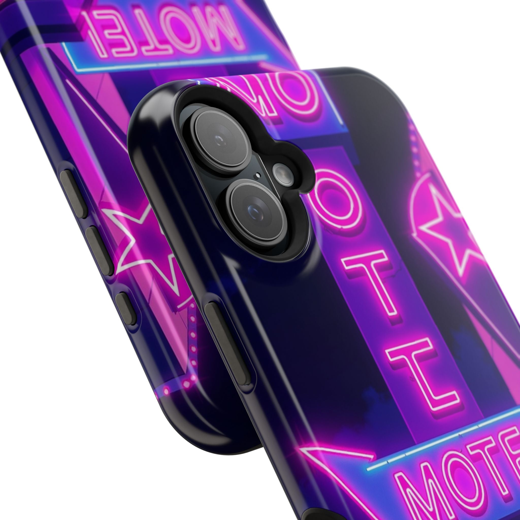 iPhone Neon Sign Motel Enchanted Art Slim Everyday Designer Case · iPhone Case
