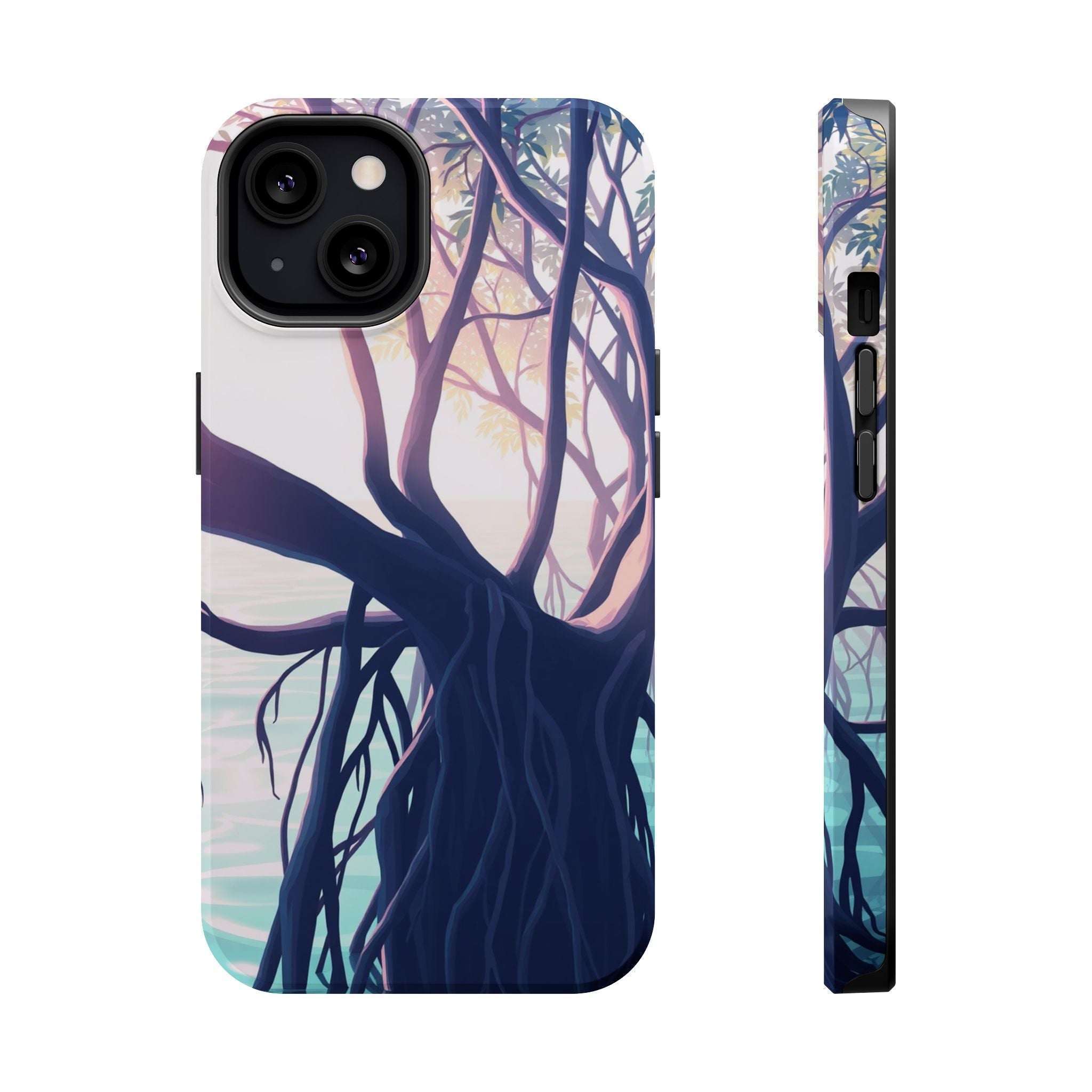 iPhone Mangrove Roots Holographic Iridescent Slim iPhone Everyday · iPhone Case