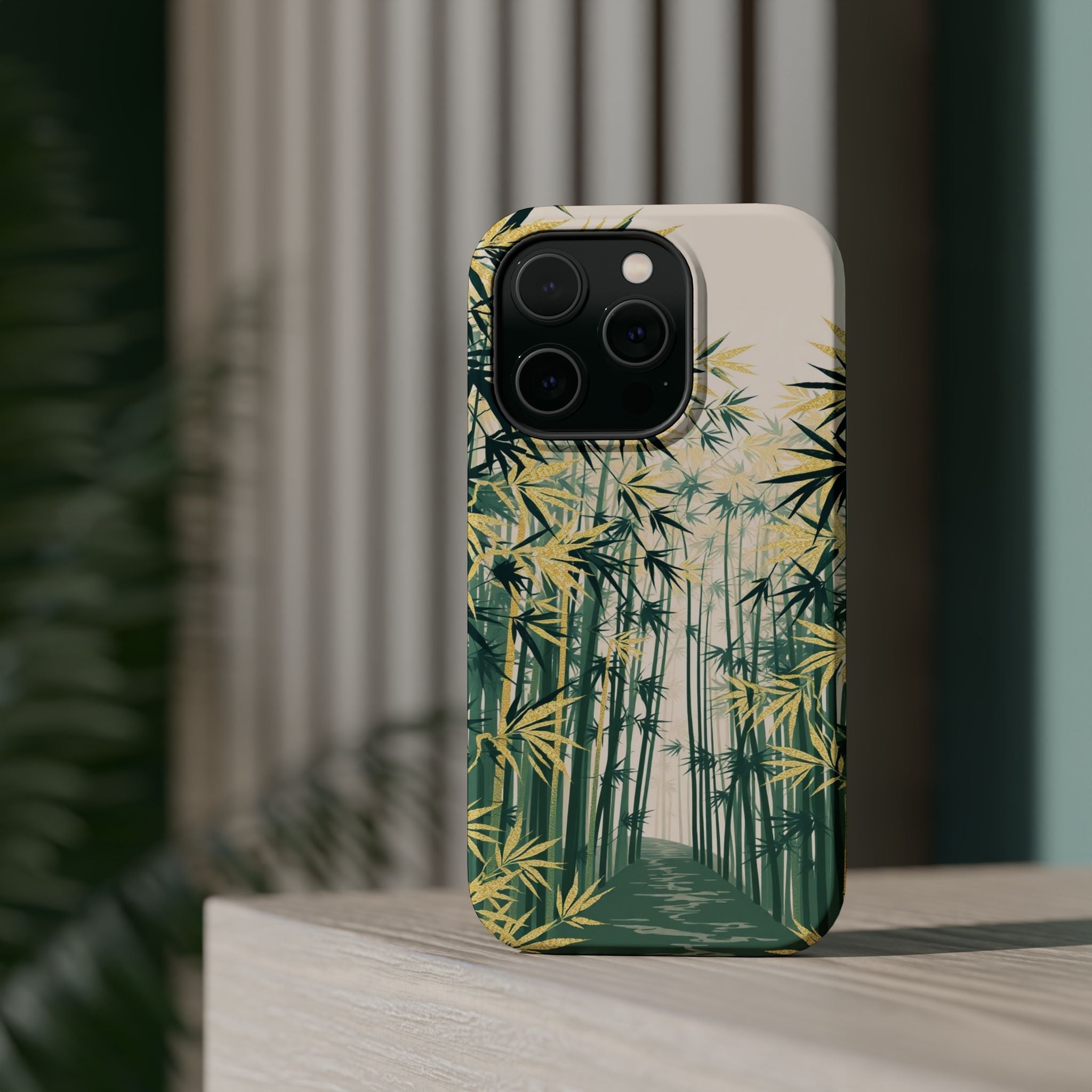 iPhone Serene Bamboo Grove Design Bold Modern Everyday Snap Case · iPhone Case