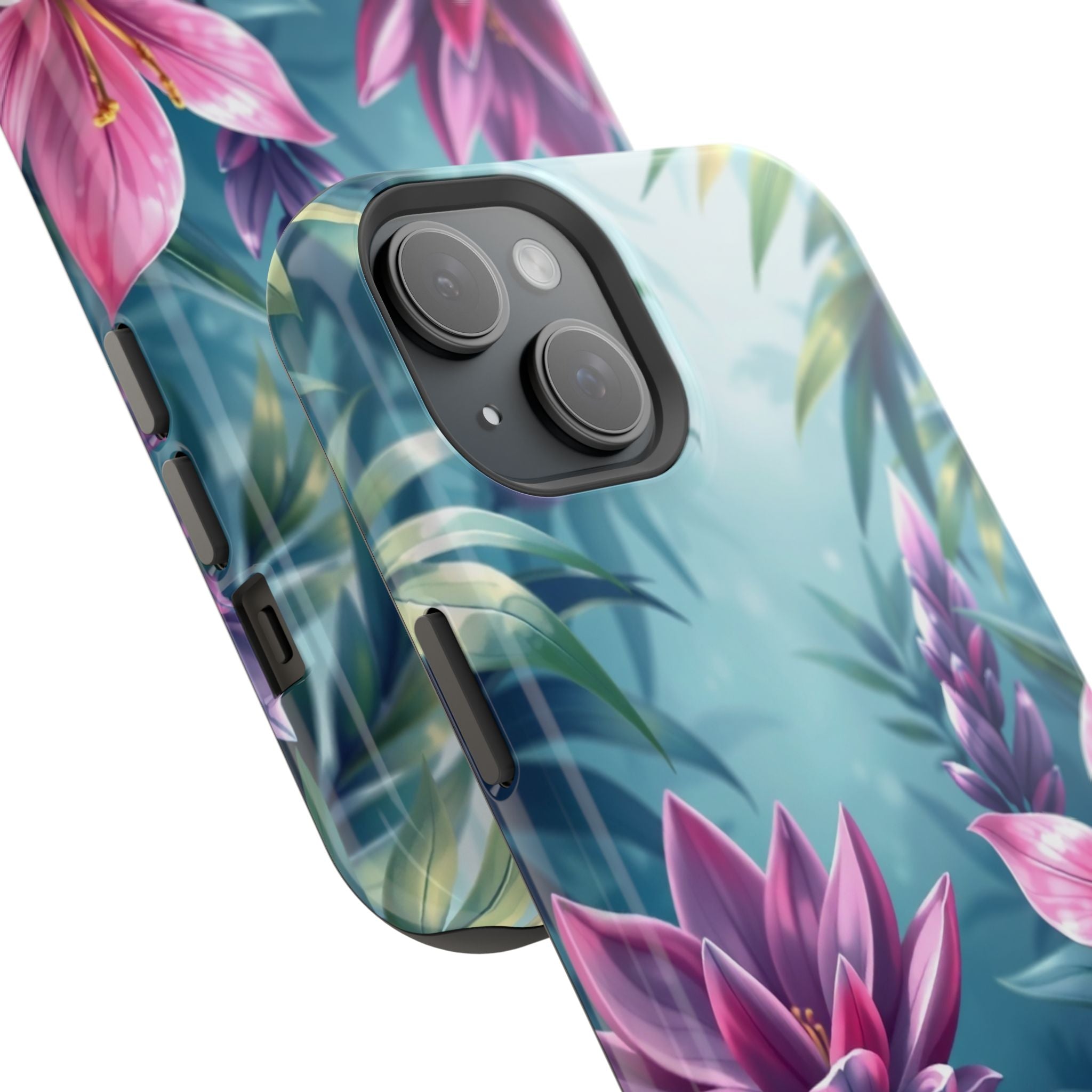 iPhone Indigo And Violet Jungle Floral Slim Everyday Designer Case · iPhone Case