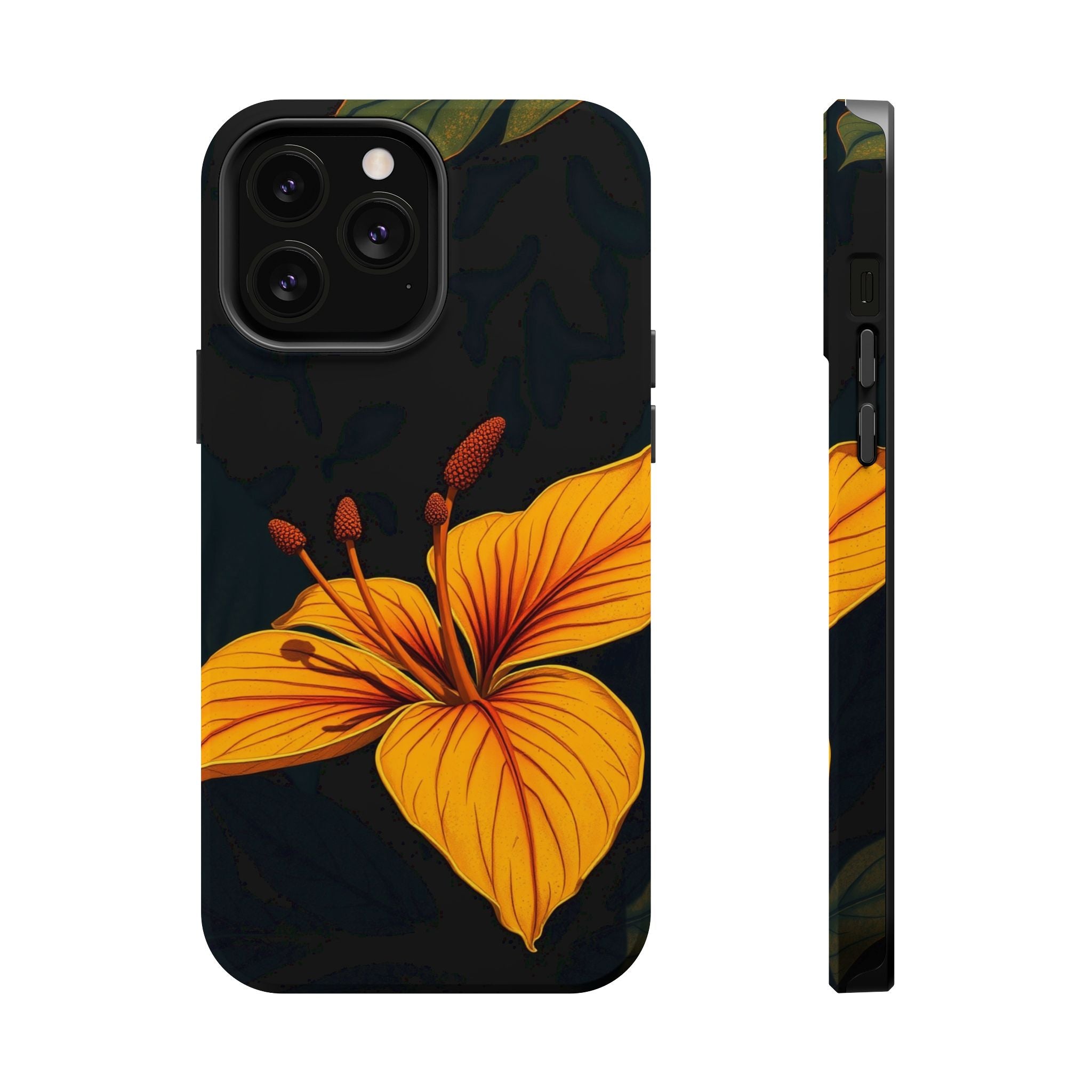 iPhone Earthy Tropical Bloom Design Artistic Everyday Cas Slim Snap Case · iPhon