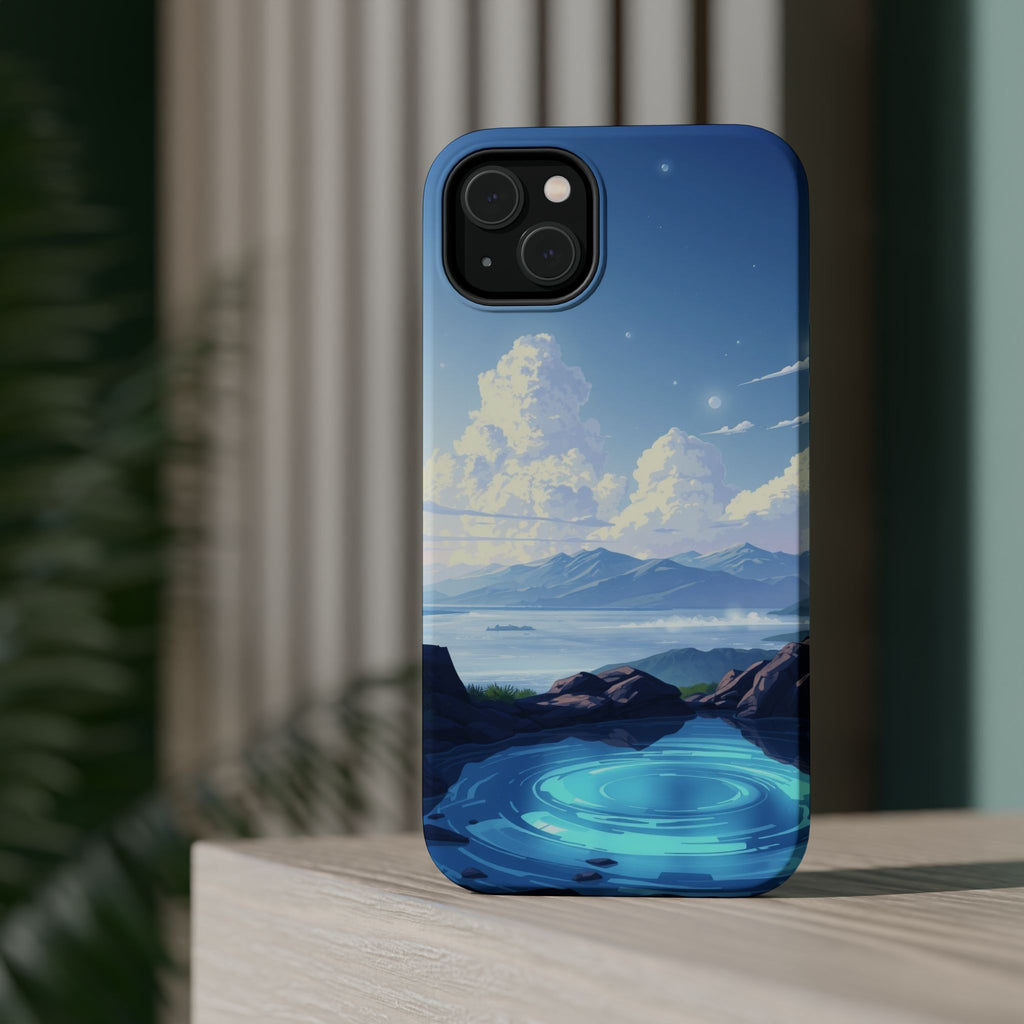 iPhone Earthy Tidal Pool Design 18 Bold Modern Everyday Snap Case · iPhone Case