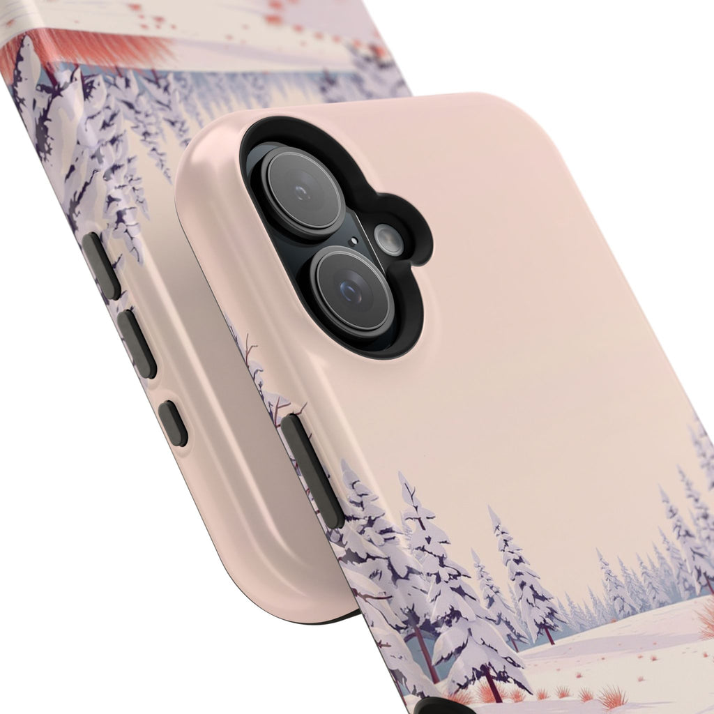 iPhone Snow Field Vintage Retro Poster Slim Everyday Designer Case · iPhone Case