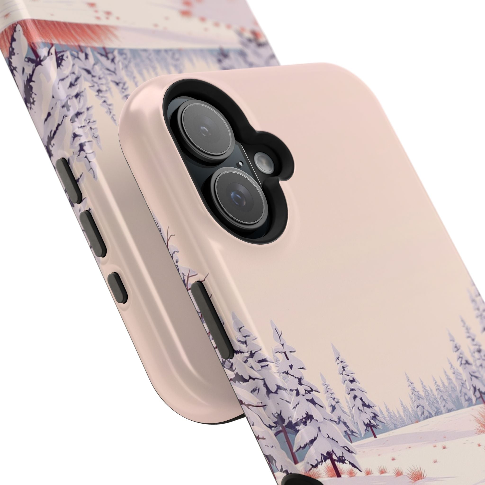 iPhone Snow Field Vintage Retro Poster Slim Everyday Designer Case · iPhone Case