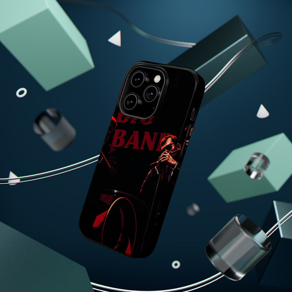 iPhone Black And Crimson Big Band Era Slim Everyday Designer Case · iPhone Case
