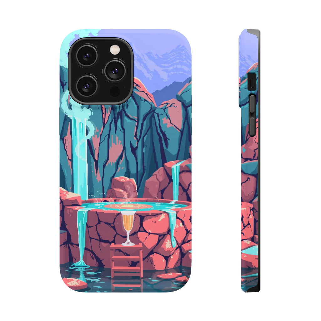 iPhone Hot Spring Steam Electric Art Slim Everyday Designer Case · iPhone Case