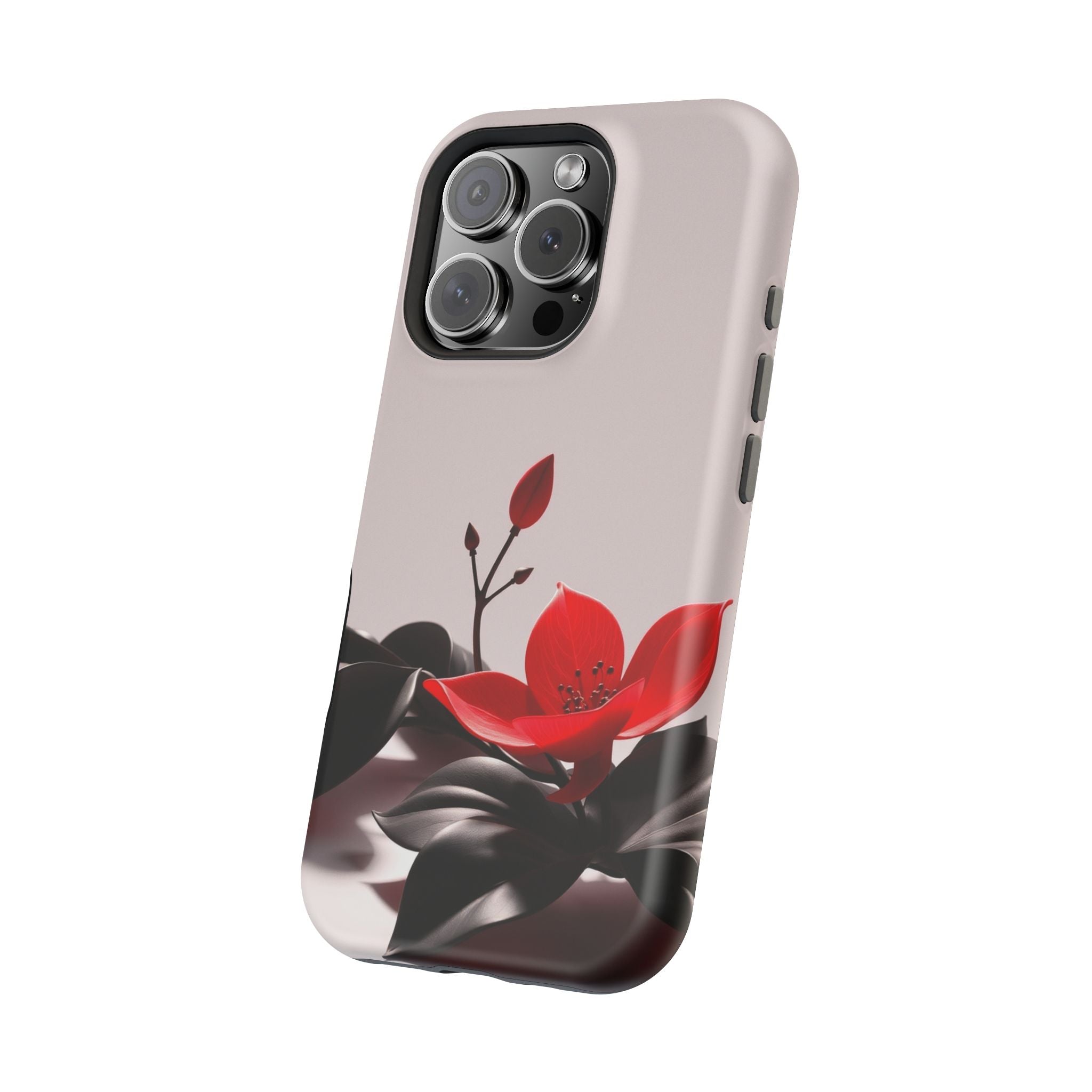 iPhone Radiant Bloom and Leaf Design Slim Everyday Designer Case · iPhone Case