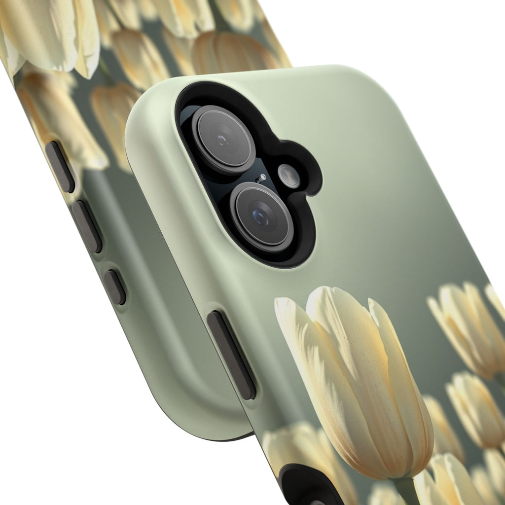 iPhone Tulip Row Serene Design Slim Everyday Designer Case · iPhone Case