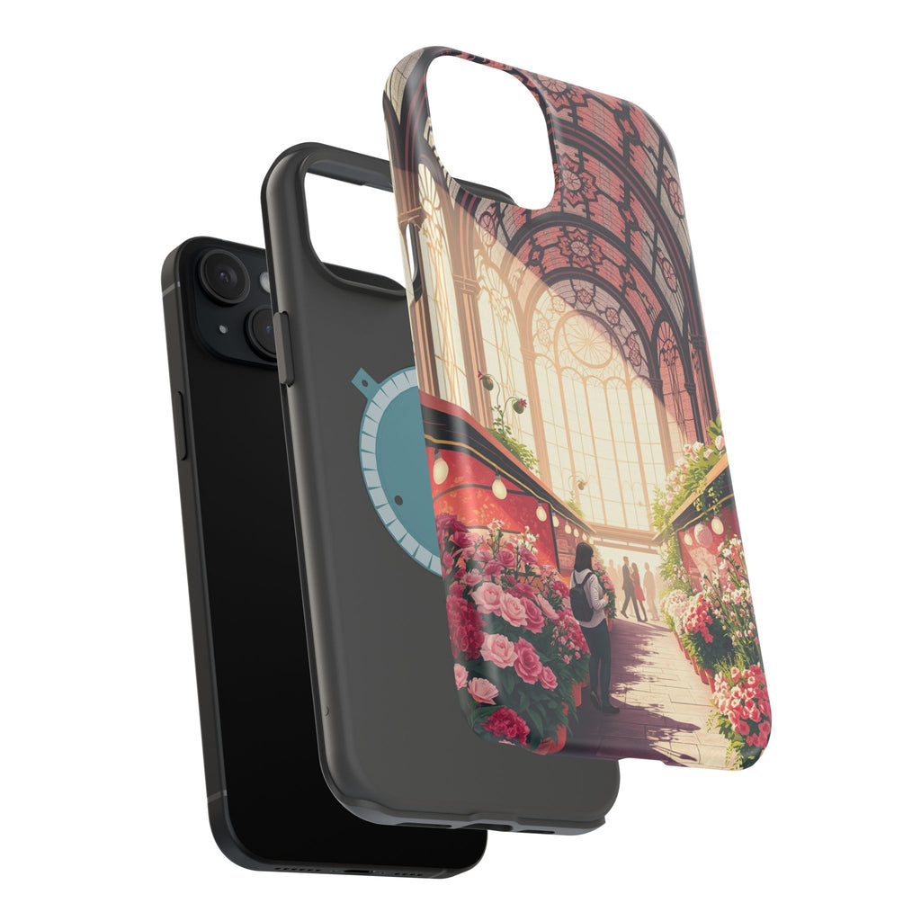 iPhone Flower Market Stained Glass Bold Modern Everyday Snap Case · iPhone Case