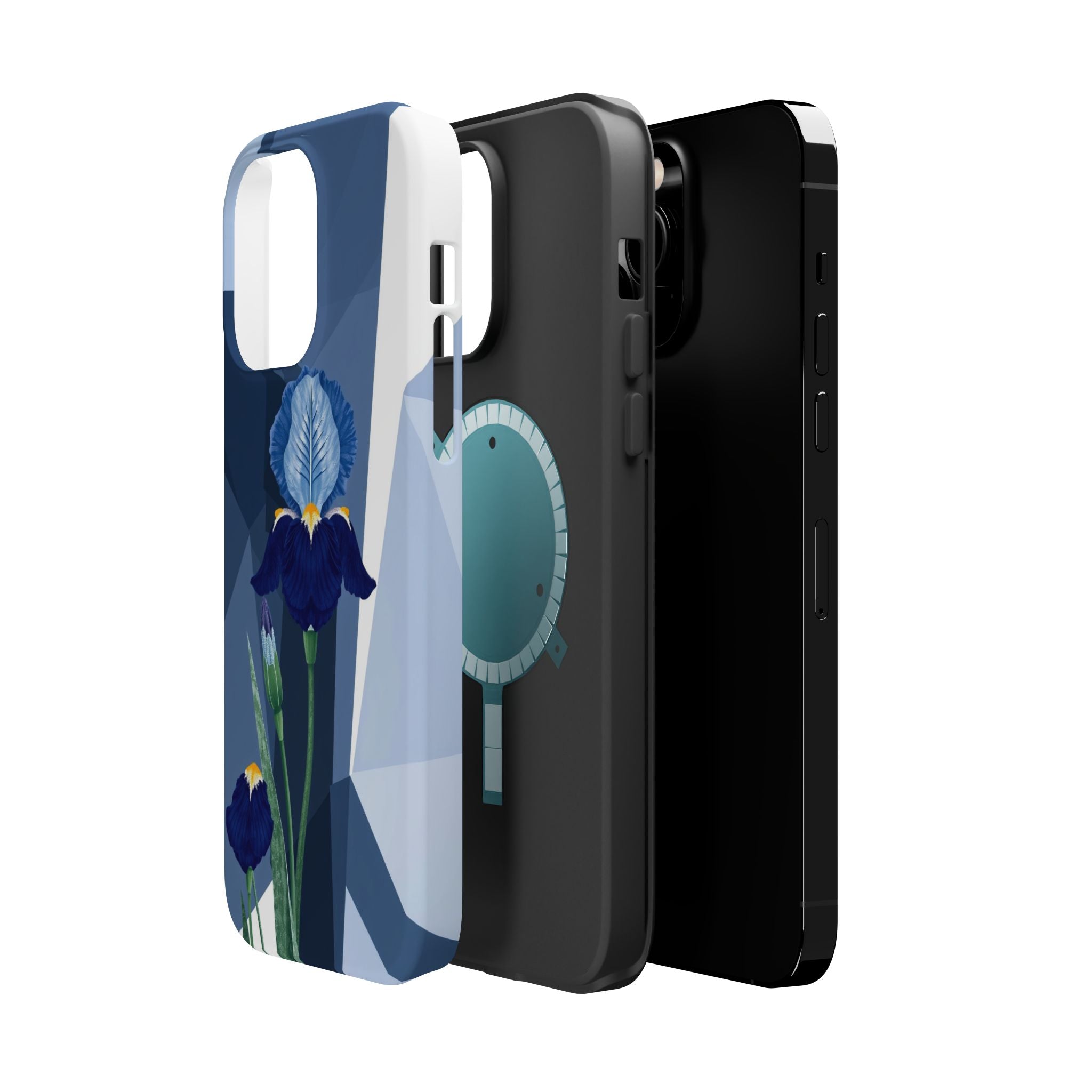 iPhone Earthy Iris Garden Design Bold Modern Everyday Snap Case · iPhone Case