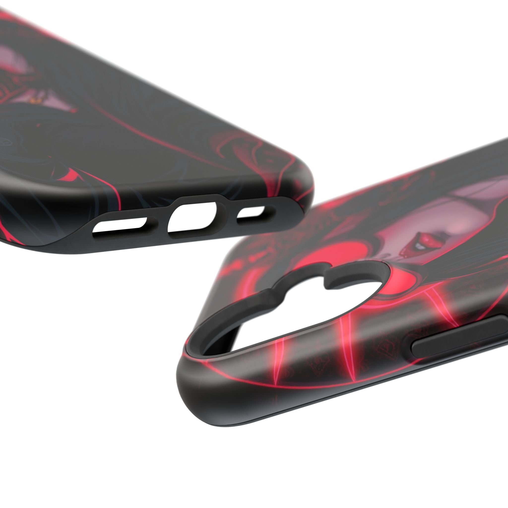 iPhone Black And Crimson Art Nouveau Female Slim Everyday Designer Case · iPhone