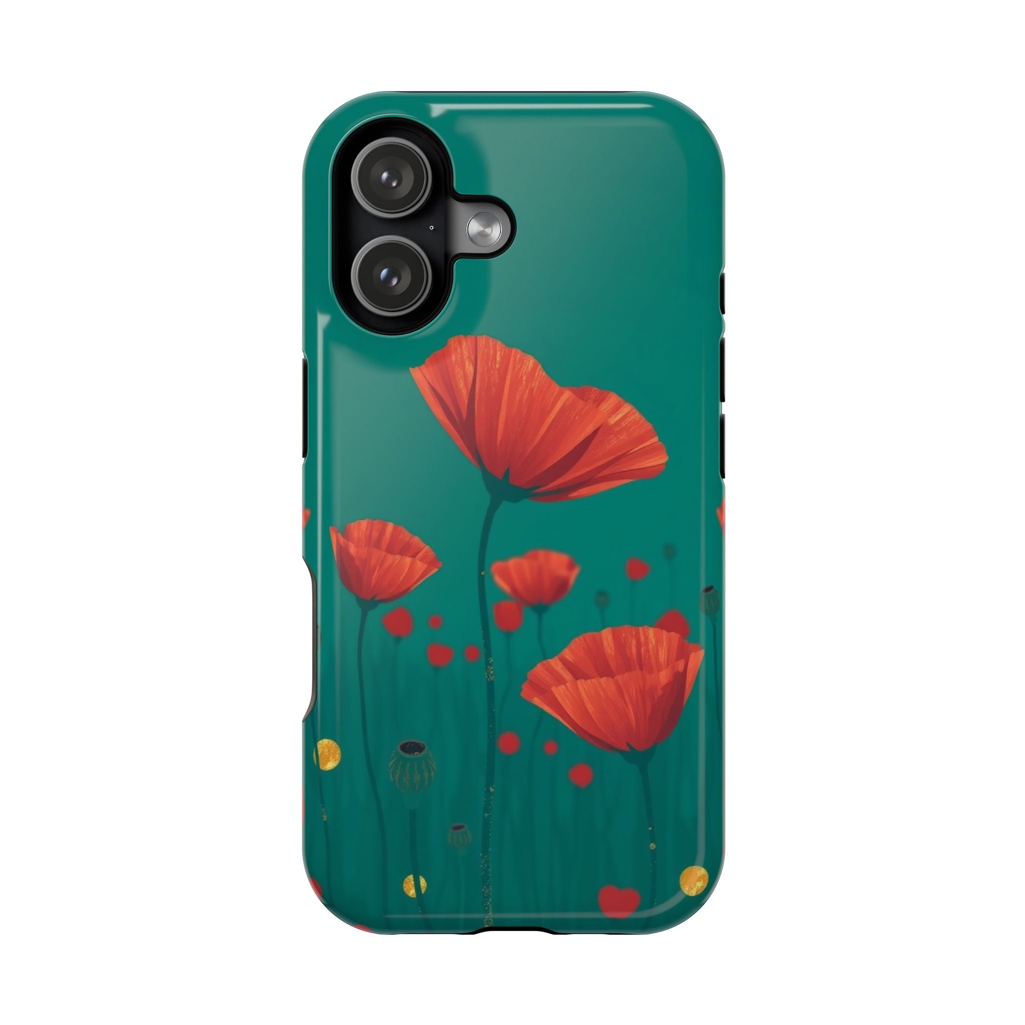 iPhone Earthy Poppy Field Design Bold Modern Everyday Snap Case · iPhone Case