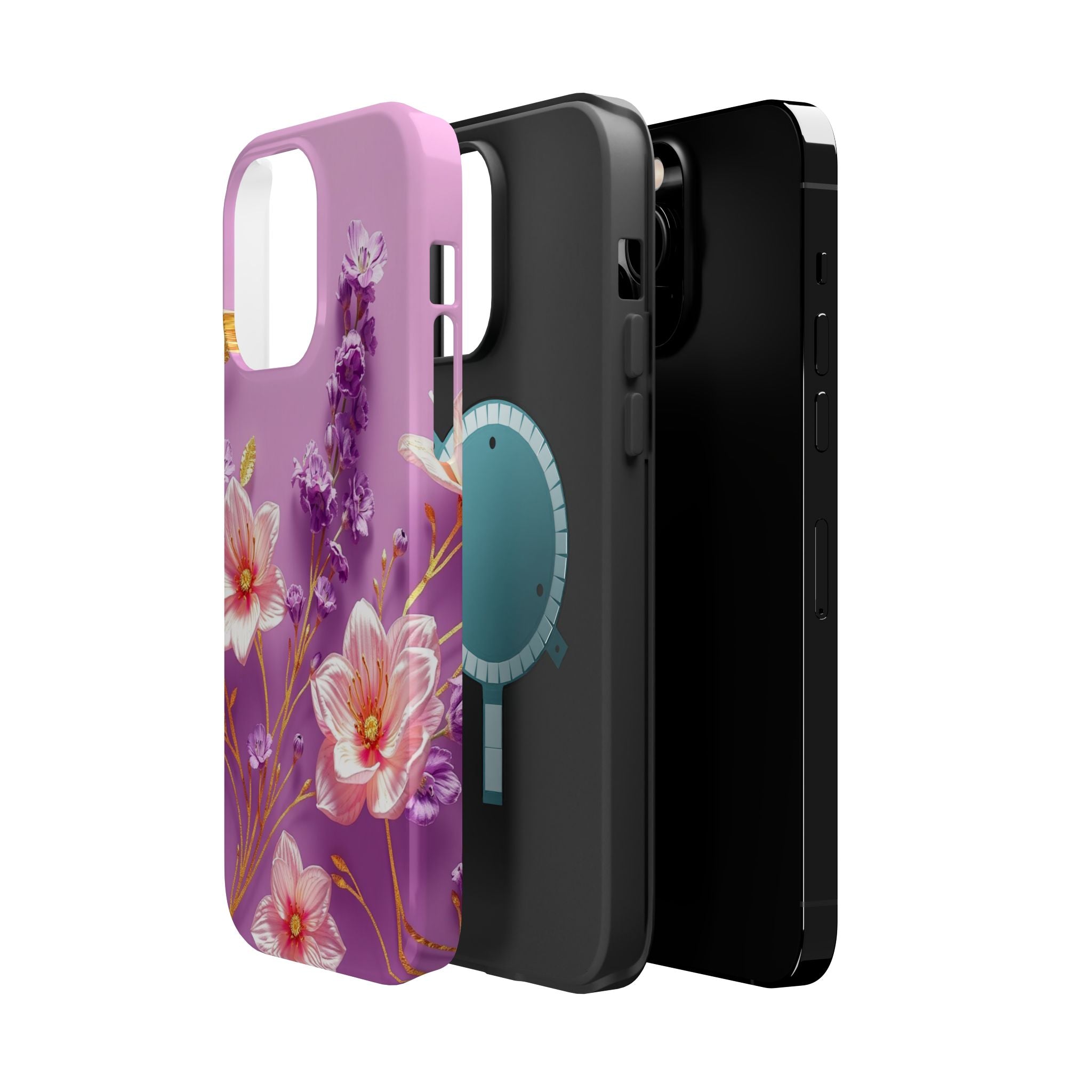 iPhone Radiant Floral Gold Foil Design Slim Everyday Designer Case · iPhone Case