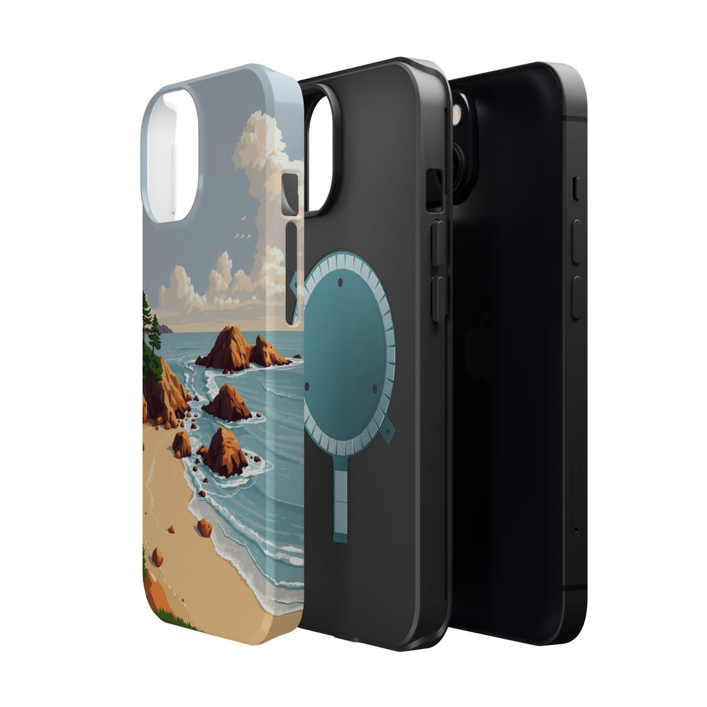 iPhone Mustard And Rust Pebble Beach Slim Everyday Designer Case · iPhone Case