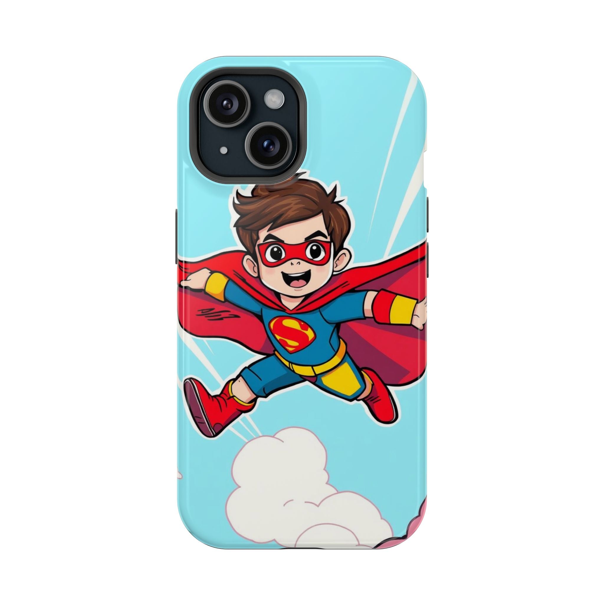 iPhone Kid Superhero Flying Kids Fun iPhone Phone Case Gift Slim · iPhone Case