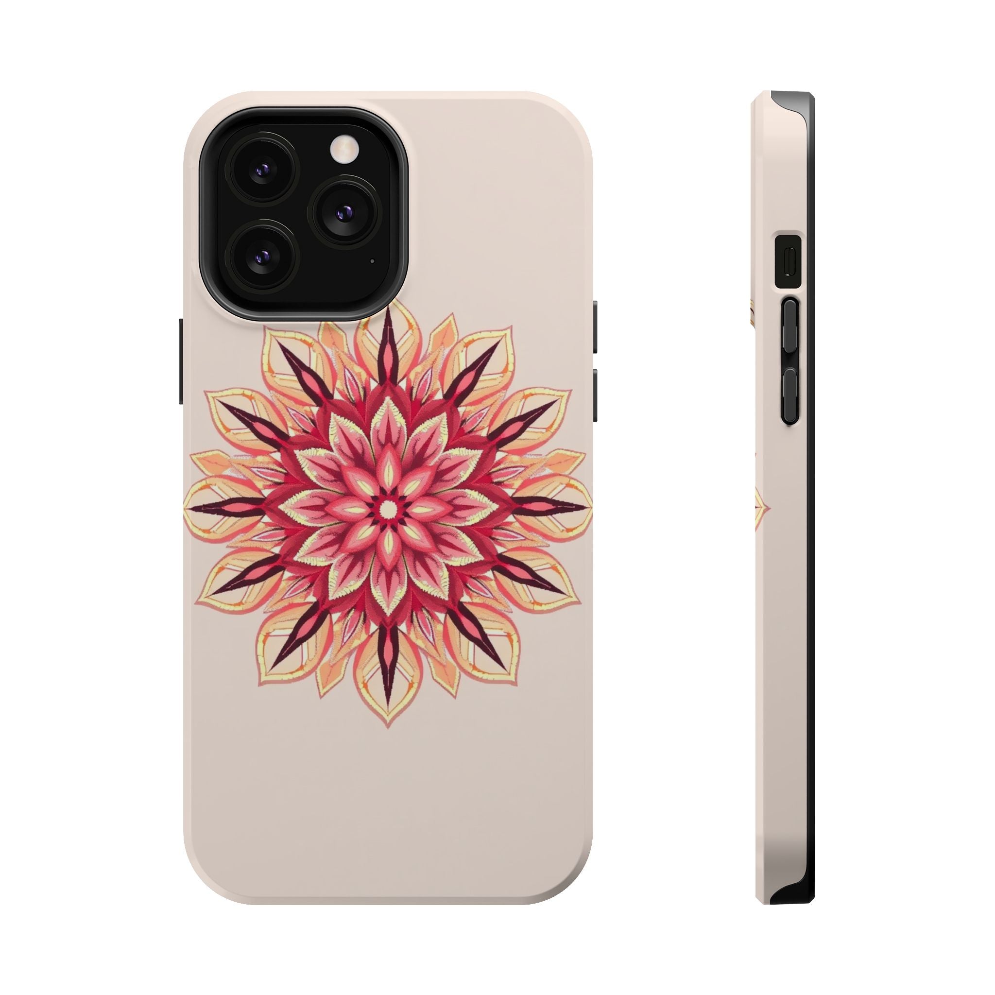 iPhone Floral Mandala Pixel Art -Bit Slim Everyday Designer Case · iPhone Case