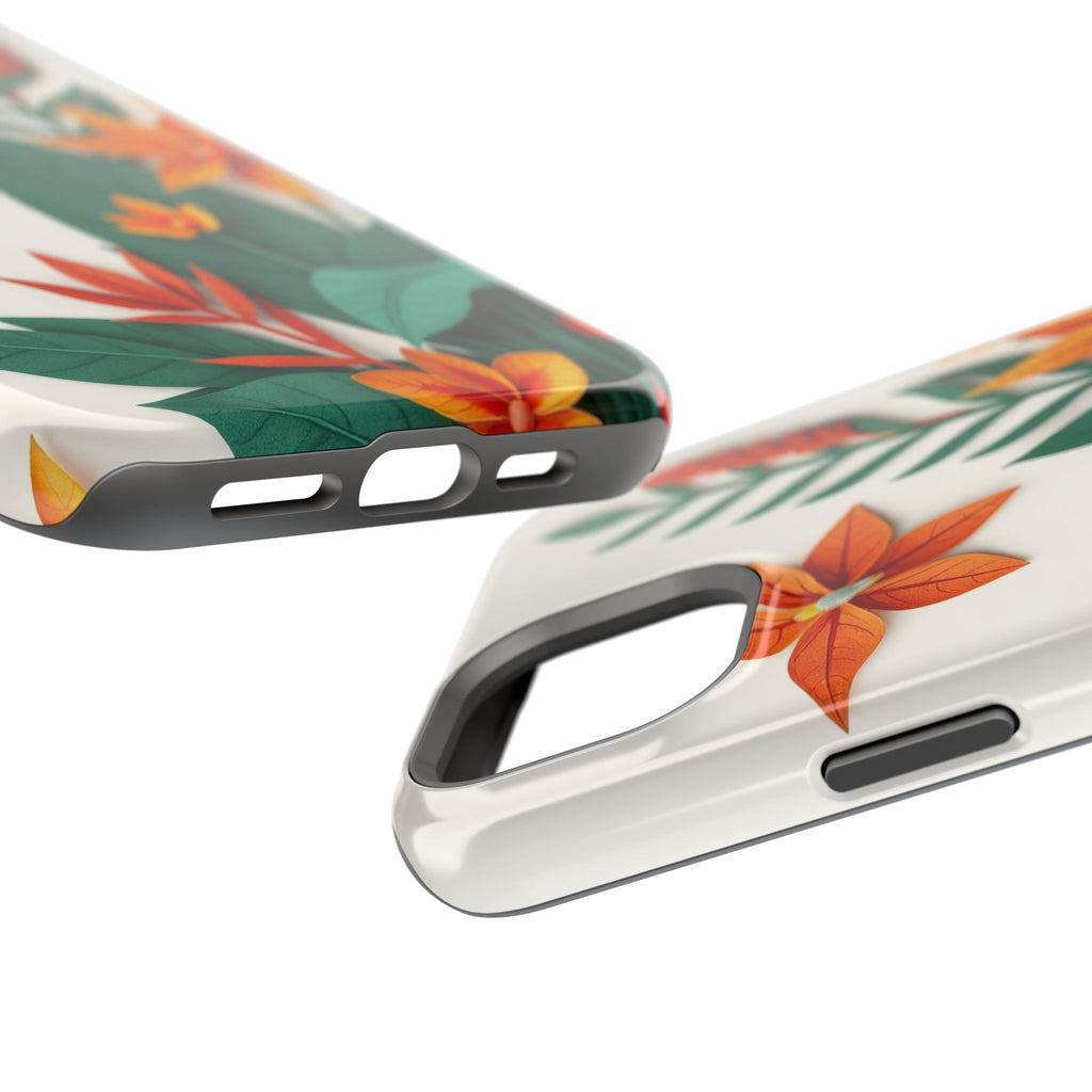 iPhone Jungle Floral Paper Cut Art Bold Modern Everyday Snap Case · iPhone Case