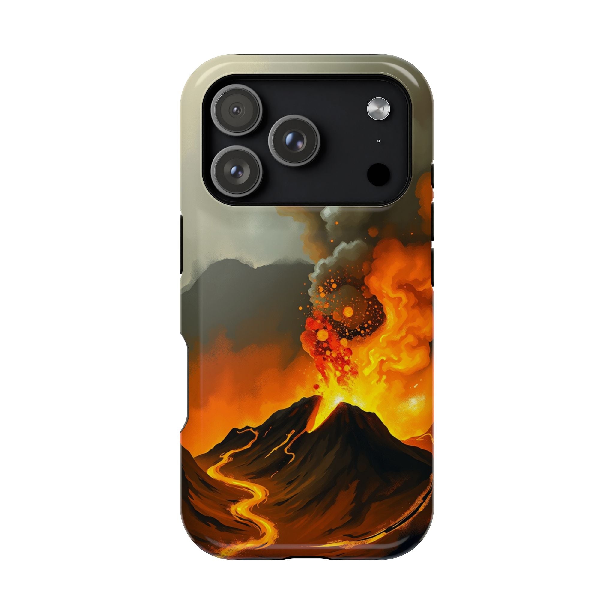 iPhone Volcanic Eruption Oil Painting Impressionist Slim Snap Case · iPhone Case