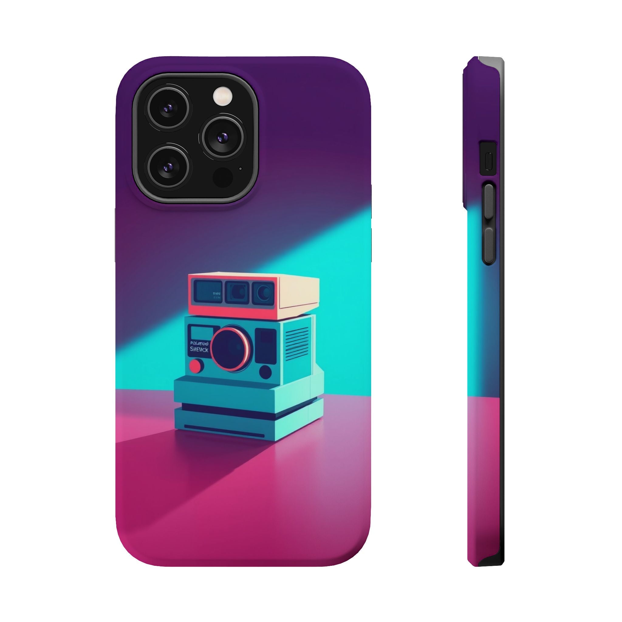 iPhone Polaroid Stack Memory Pop Art Bold Slim Everyday Designer Case · iPhone C