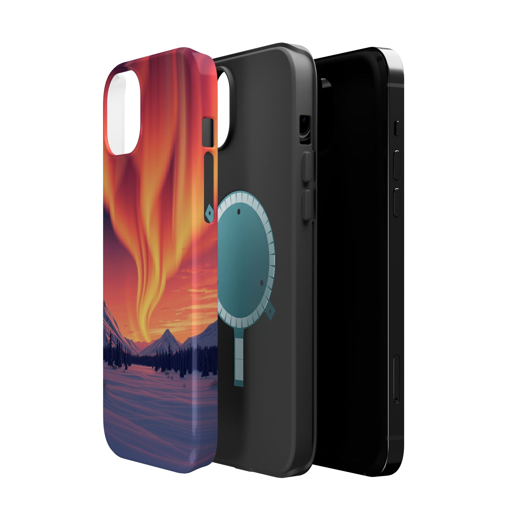 iPhone Sunset Amber And Peach Northern Lights Slim iPhone Everyday · iPhone Case