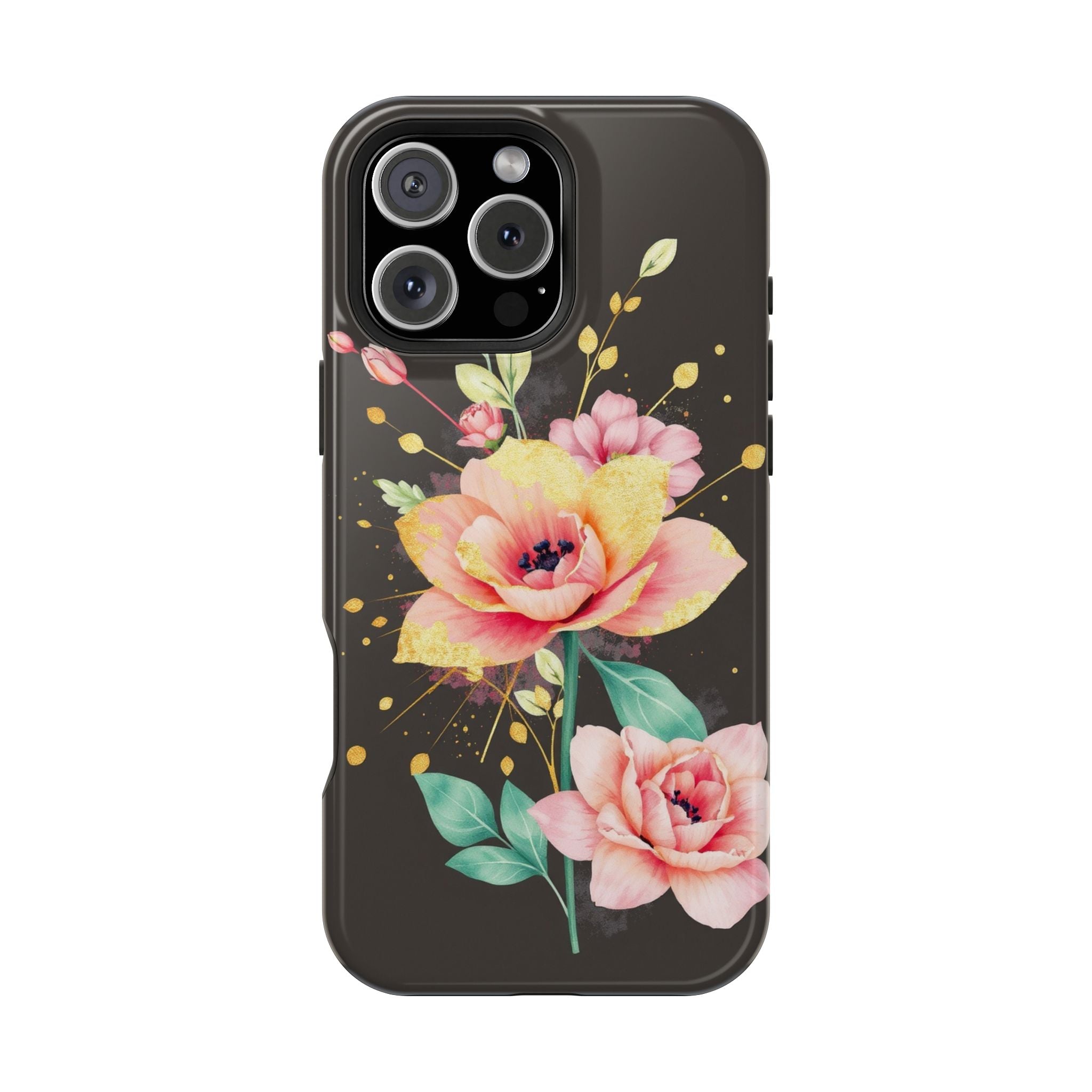 iPhone Earthy Floral Watercolor Splash Design Clean iPhone 14 Minimal · iPhone C
