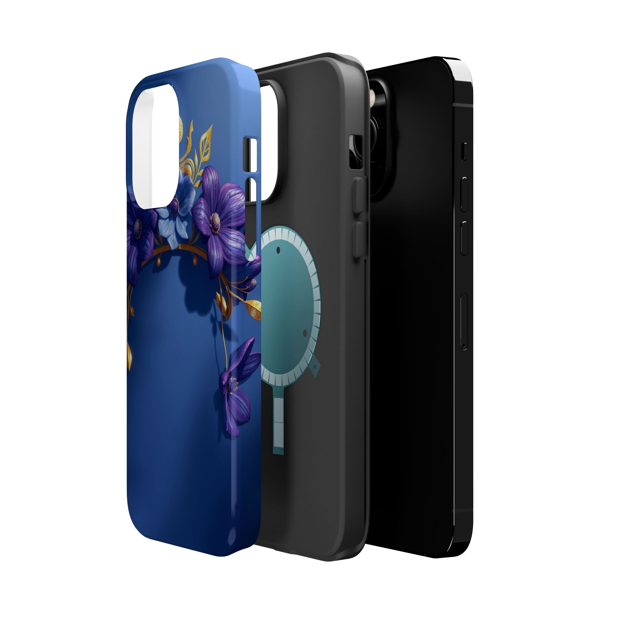 iPhone Vibrant Floral Crown Design 14 Slim Everyday Designer Case · iPhone Case