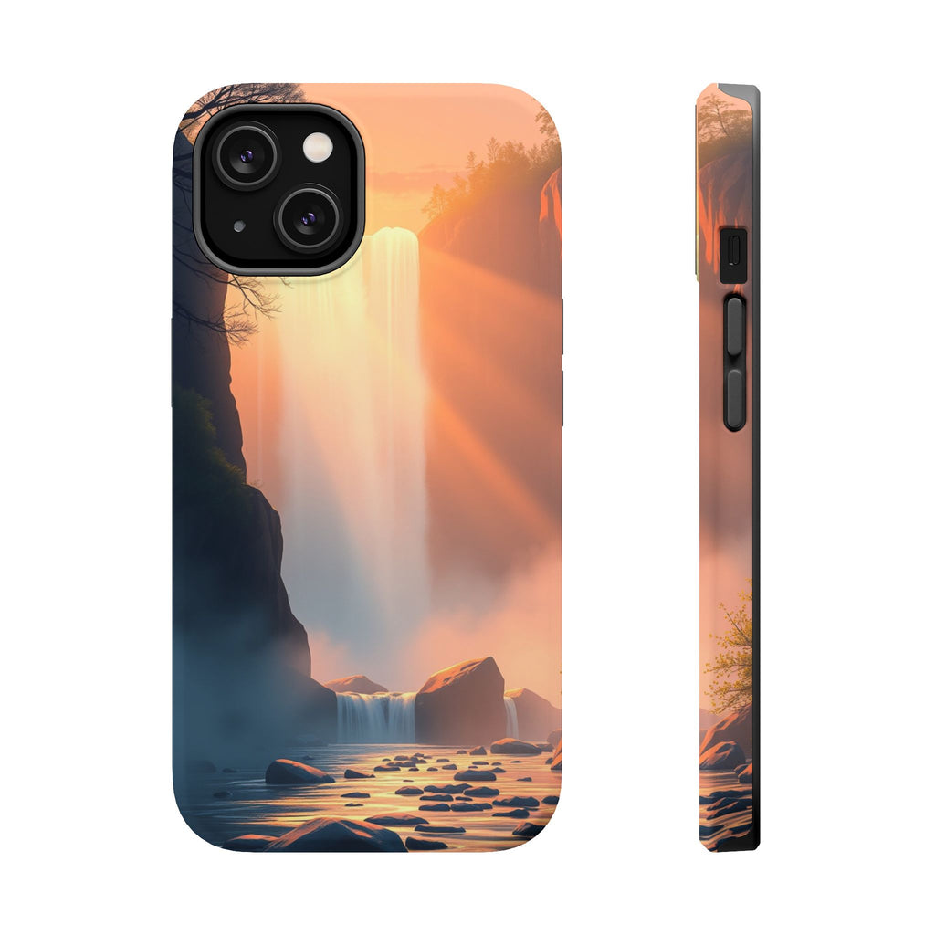 iPhone Waterfall Mist Bold Art 17 Bold Modern Everyday Snap Case · iPhone Case