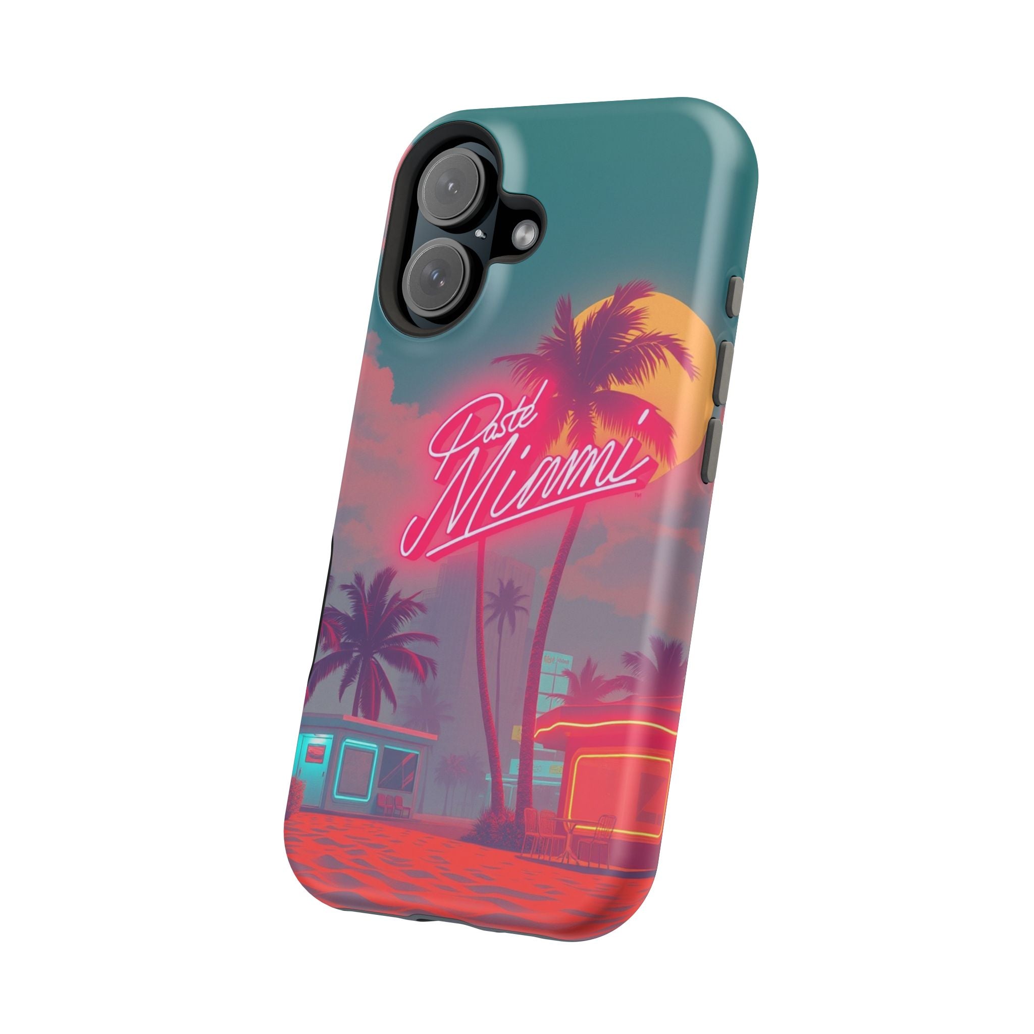 iPhone 1980s Pastel Miami Enchanted Art Slim Everyday Designer Case · iPhone Cas