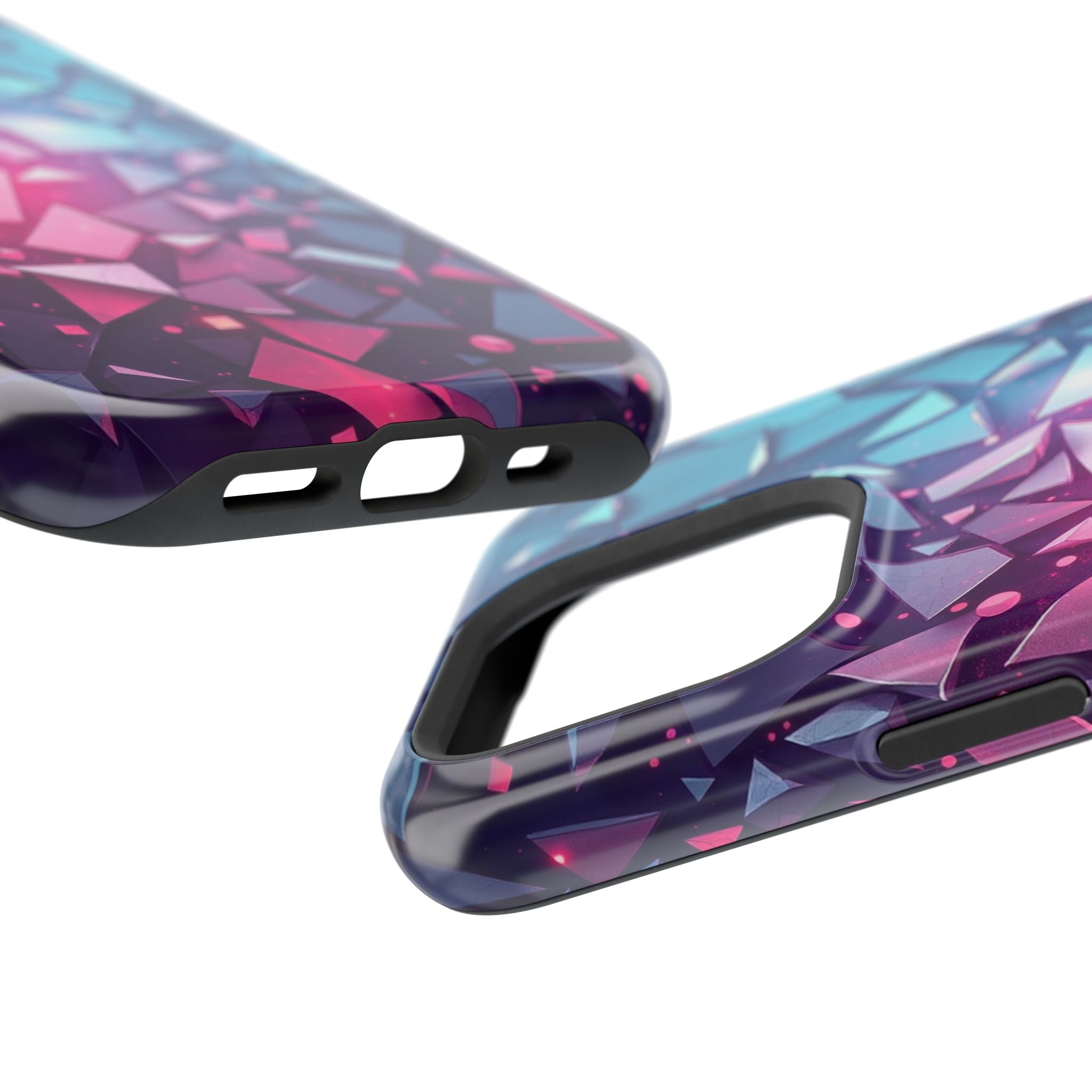 iPhone Mint And Blush Mosaic Shards Slim Everyday Designer Case · iPhone Case