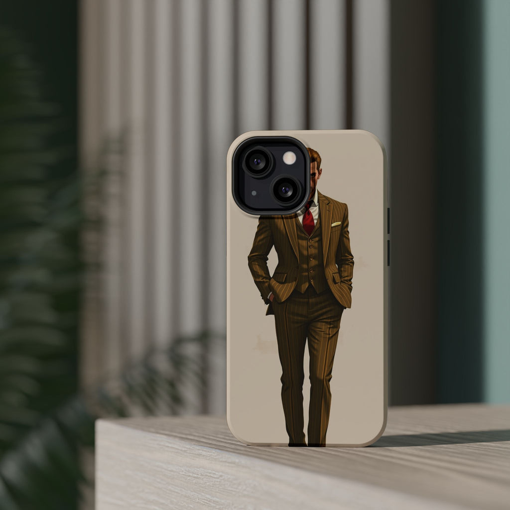 iPhone Pinstripe Suit Grunge Distressed Slim Everyday Designer Case · iPhone Cas