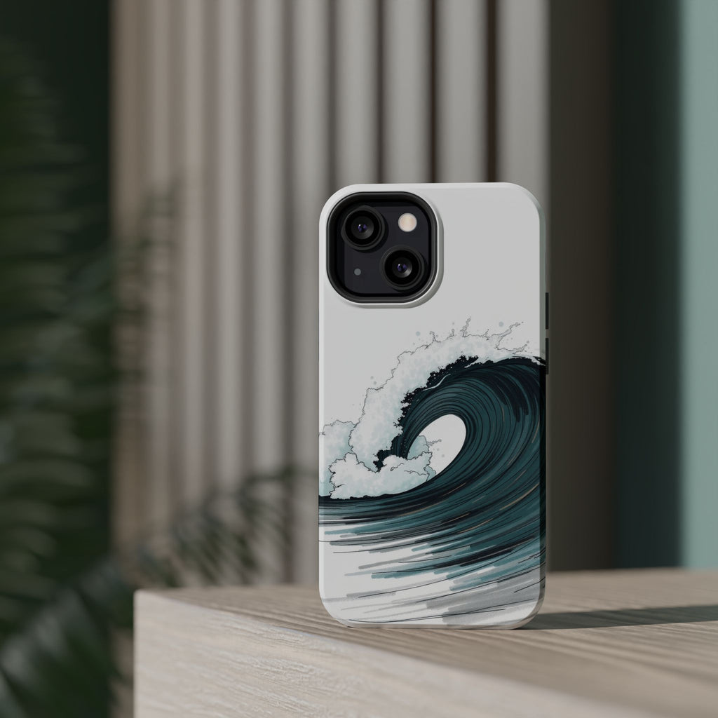 iPhone Ocean Wave Crash Hand-Drawn Sketch Slim iPhone Everyday Designer · iPhone