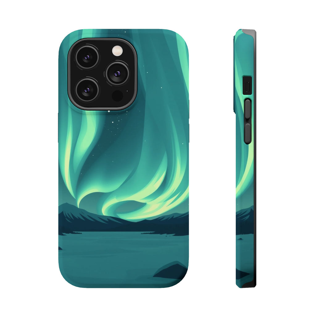 iPhone Northern Lights Abstract Geometric Slim iPhone Everyday Designer · iPhone
