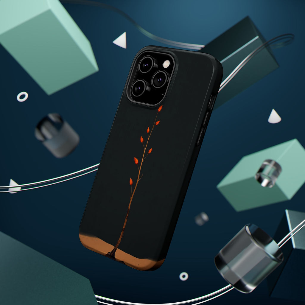 iPhone Burnt Orange And Sand Minimalist Stem Slim iPhone Everyday · iPhone Case