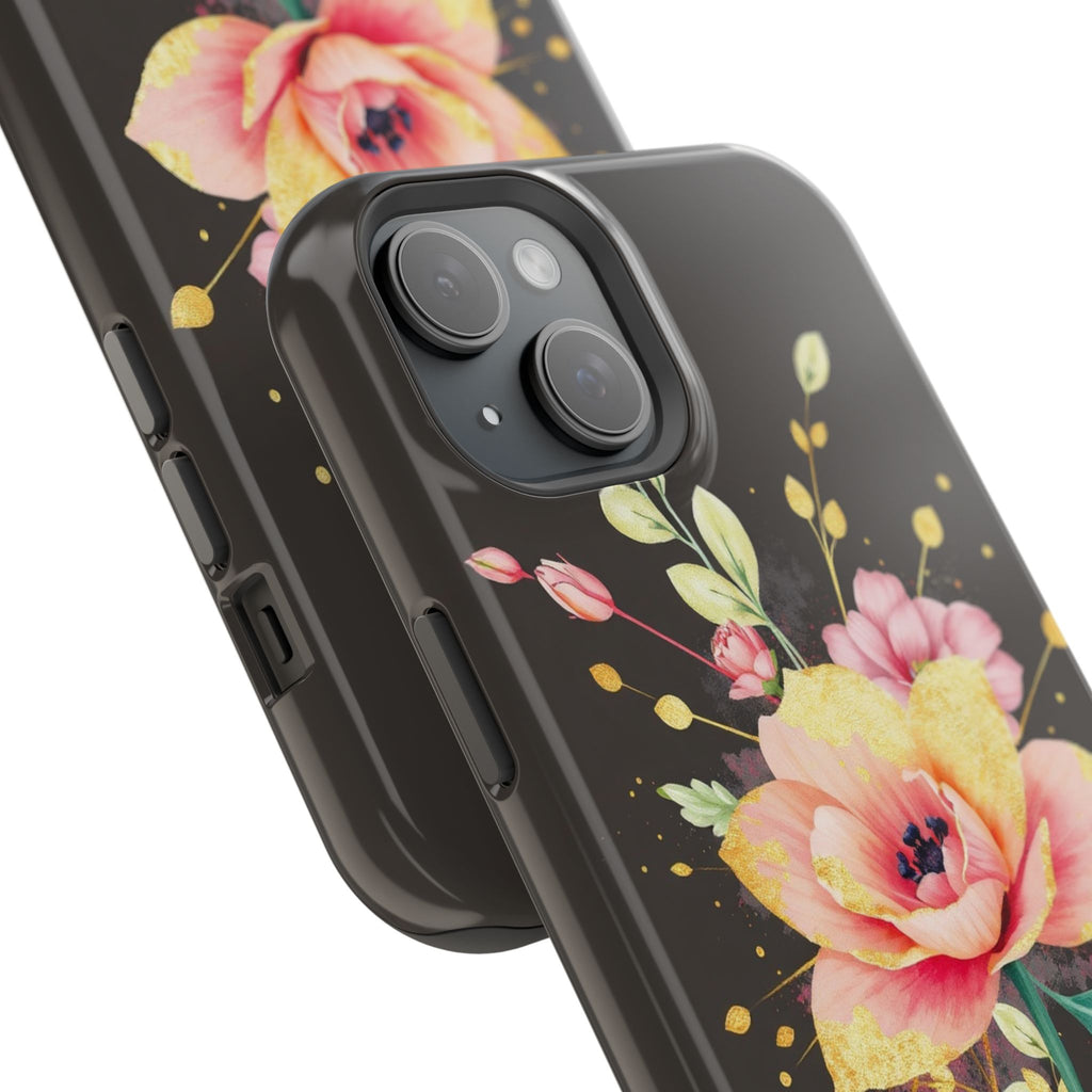 iPhone Earthy Floral Watercolor Splash Design Clean iPhone 14 Minimal · iPhone C