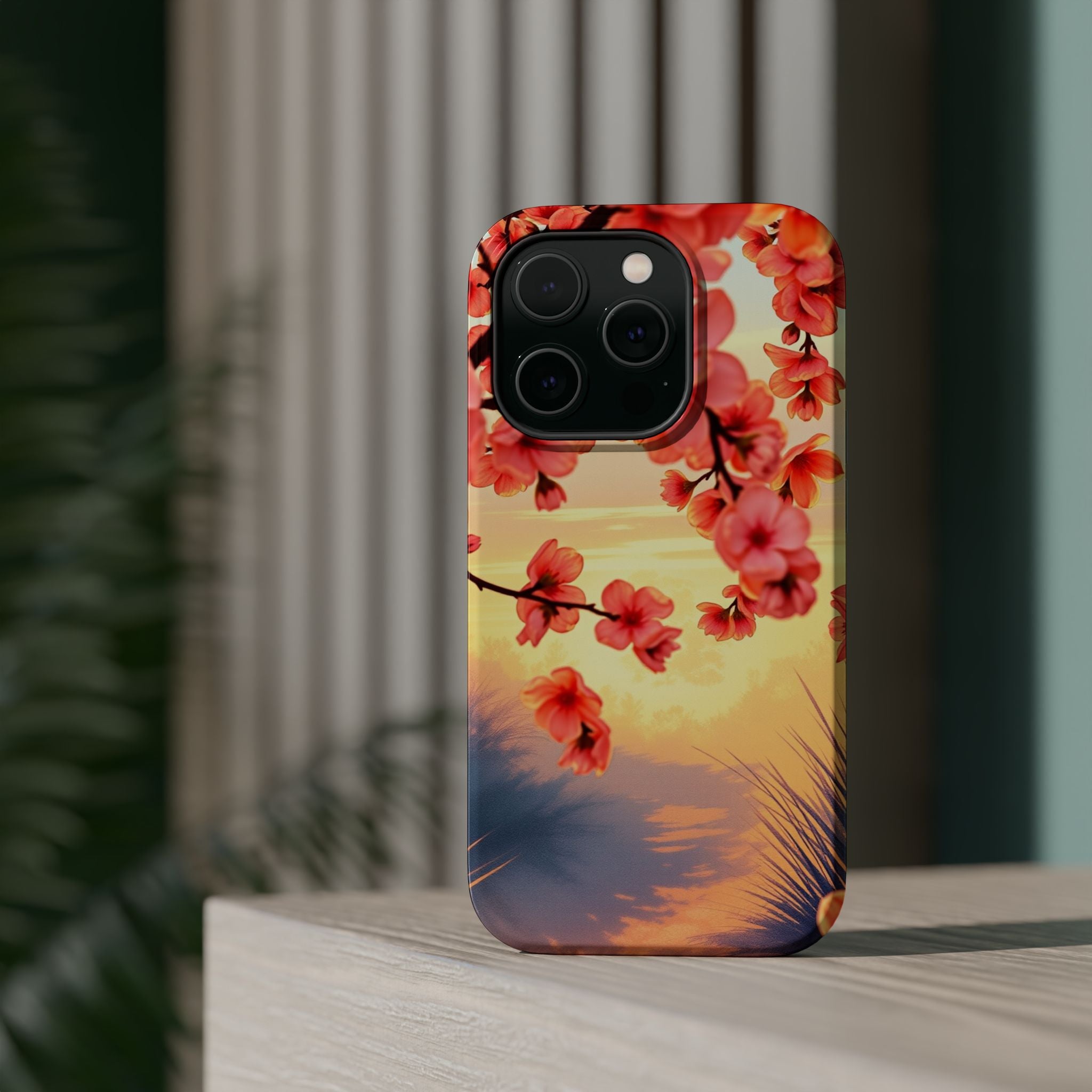 iPhone Sunset Amber And Peach Blossom Trail Slim Snap Cas Carry Case · iPhone Ca