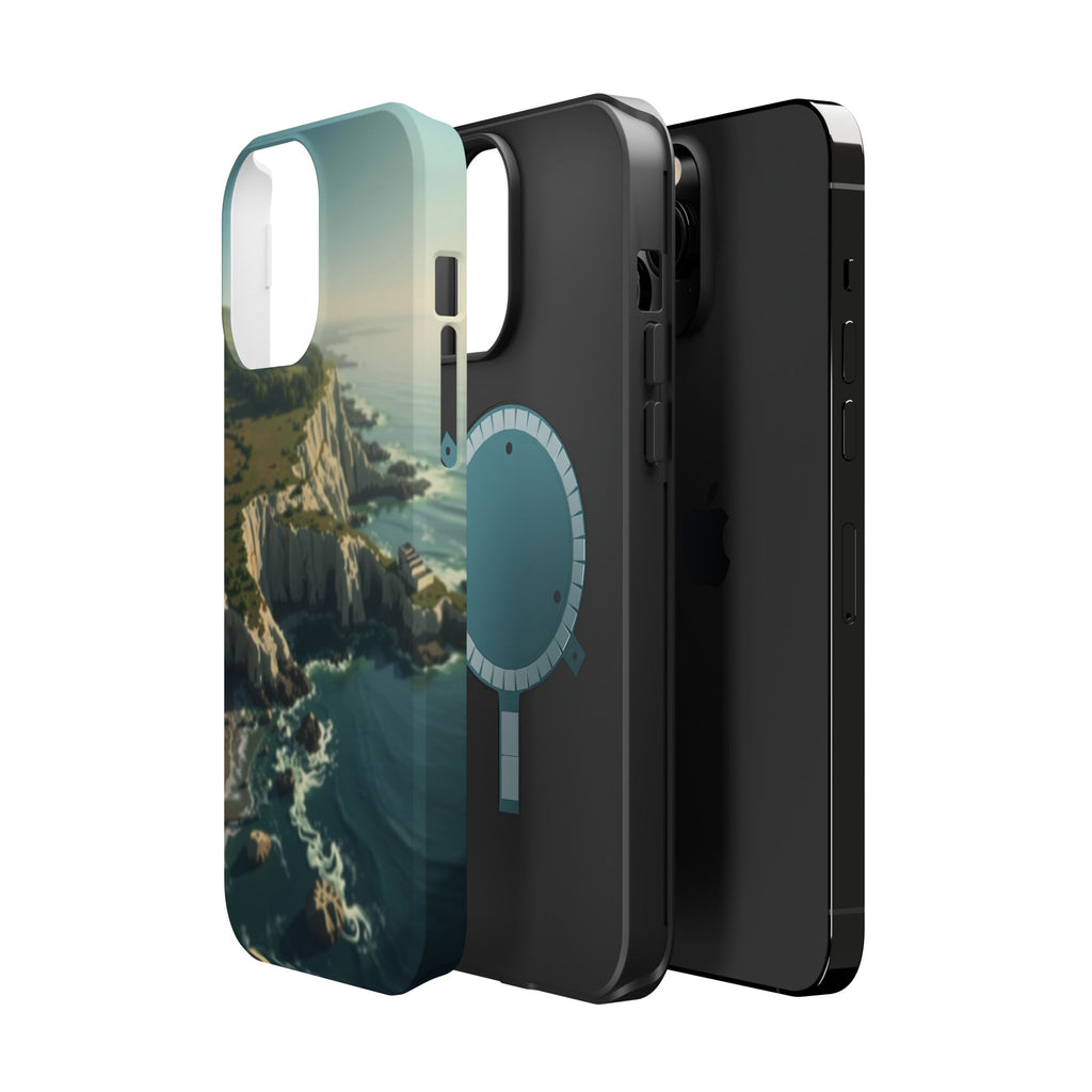 iPhone Shoreline Aerial Mystic Art Bold Modern Everyday Snap Case · iPhone Case