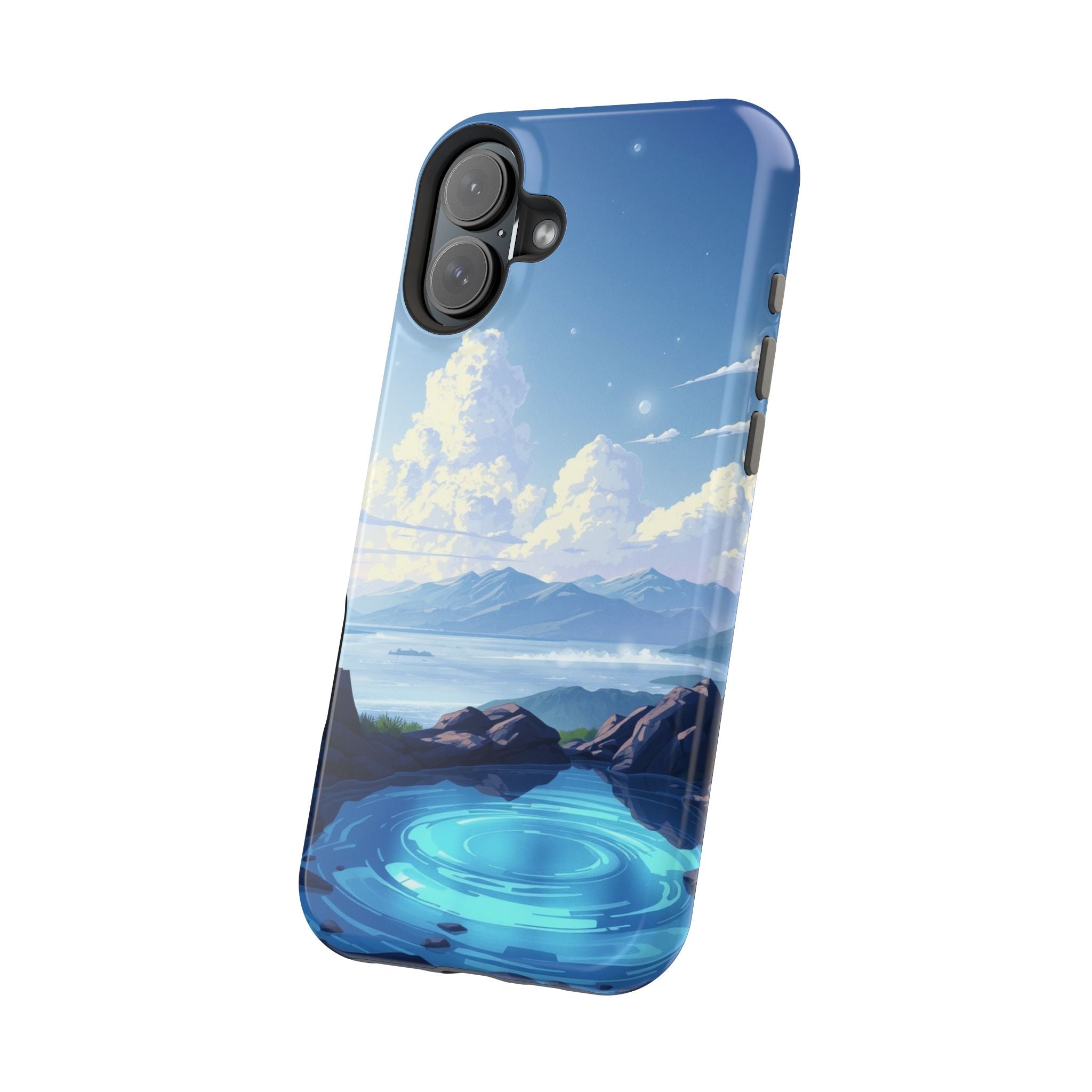 iPhone Earthy Tidal Pool Design 18 Bold Modern Everyday Snap Case · iPhone Case