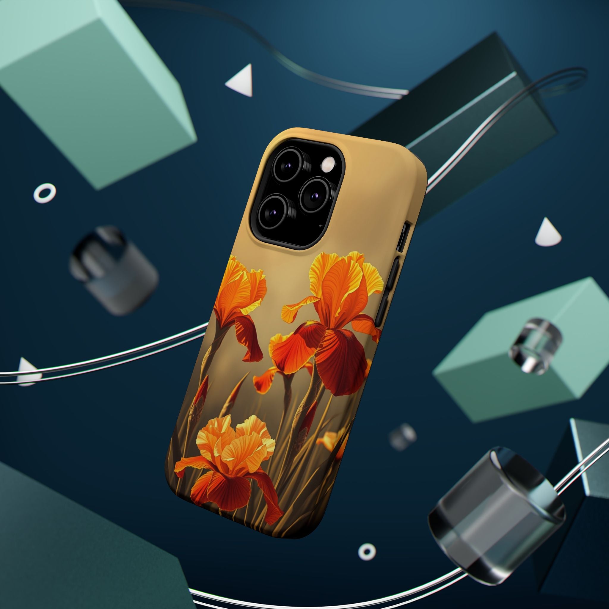 iPhone Iris Garden Gold Foil Luxury Slim Everyday Designer Case · iPhone Case