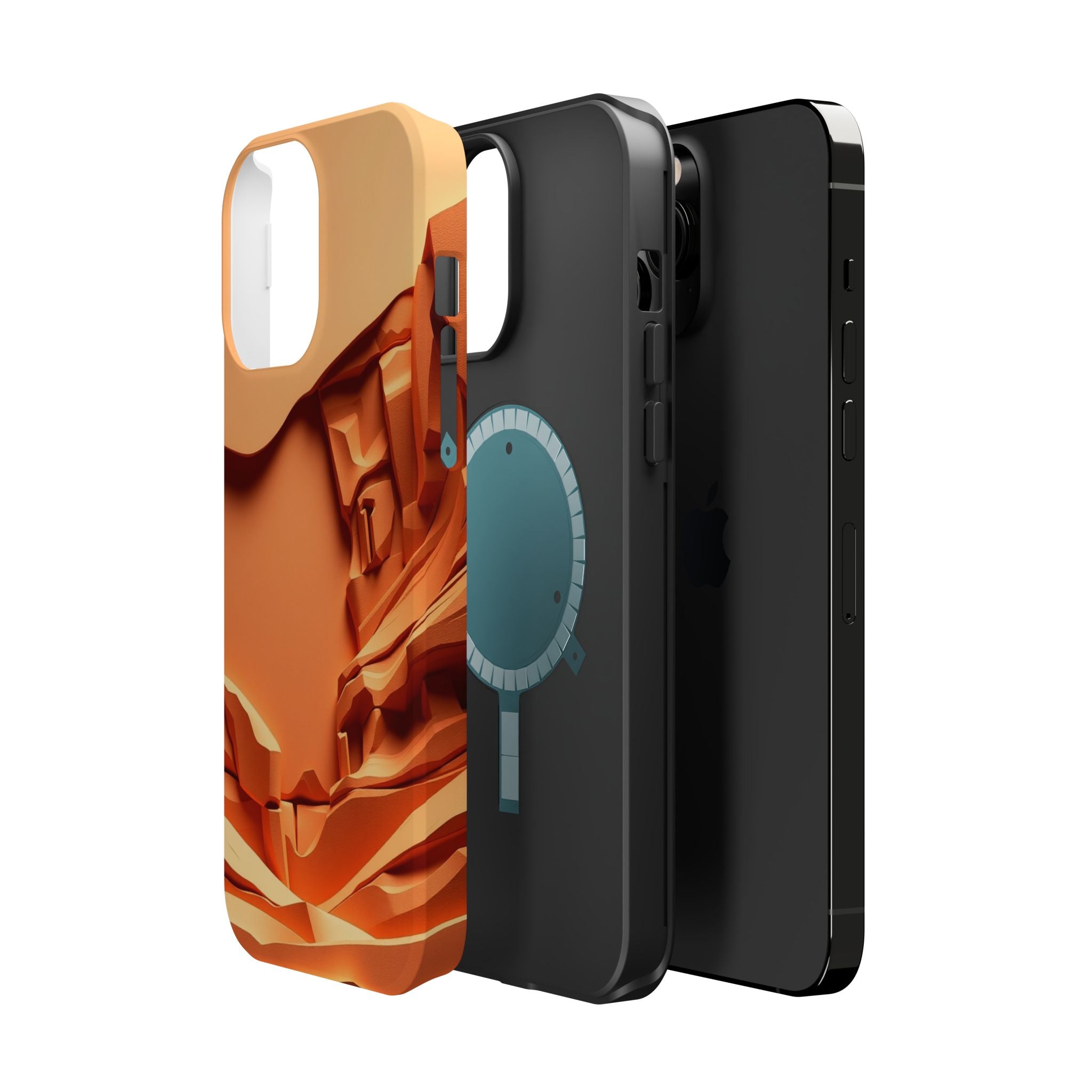 iPhone Burnt Orange And Sand Canyon Wall Slim Everyday iPhone 12 · iPhone Case