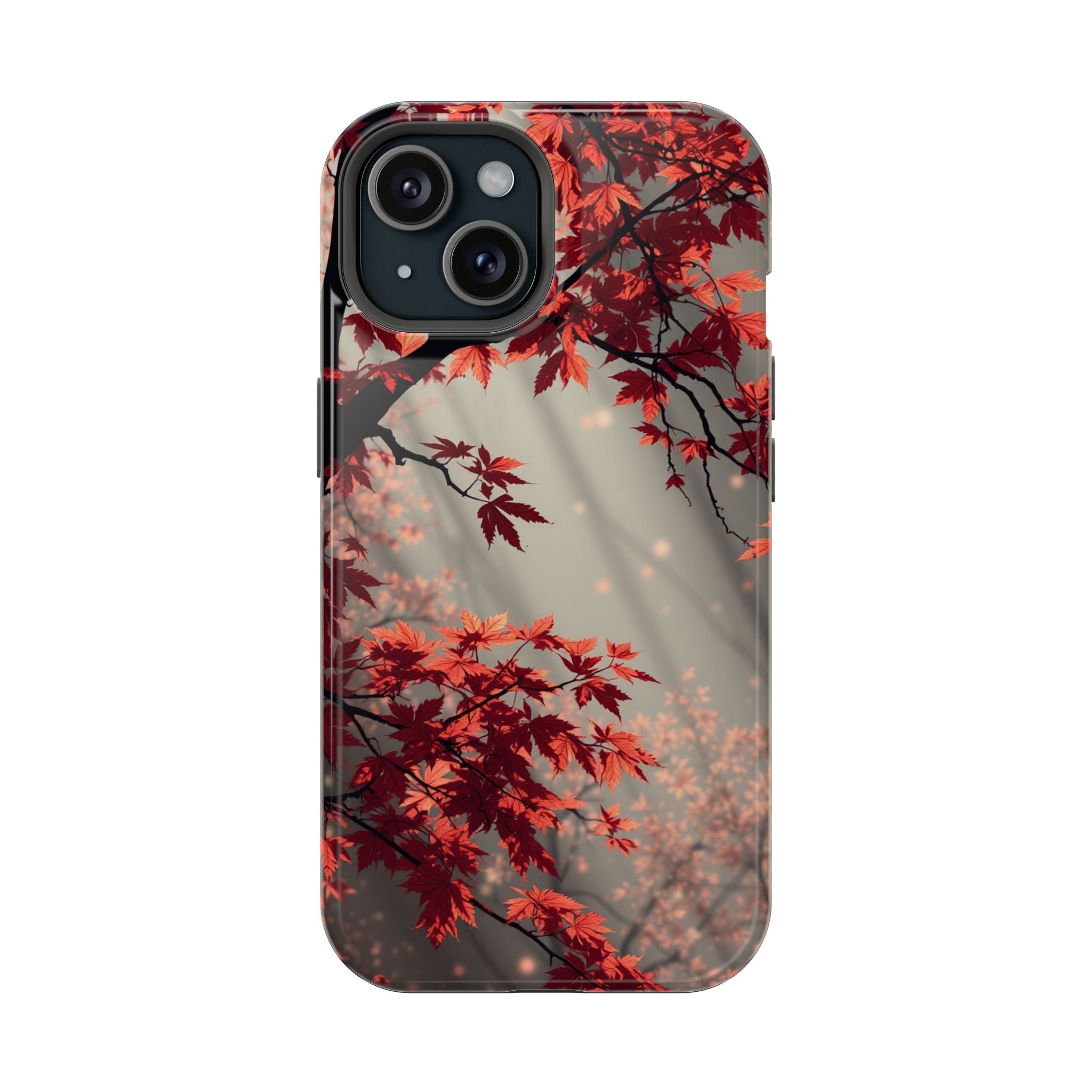 iPhone Charcoal And Copper Autumn Maple Slim Everyday iPhone 17 · iPhone Case