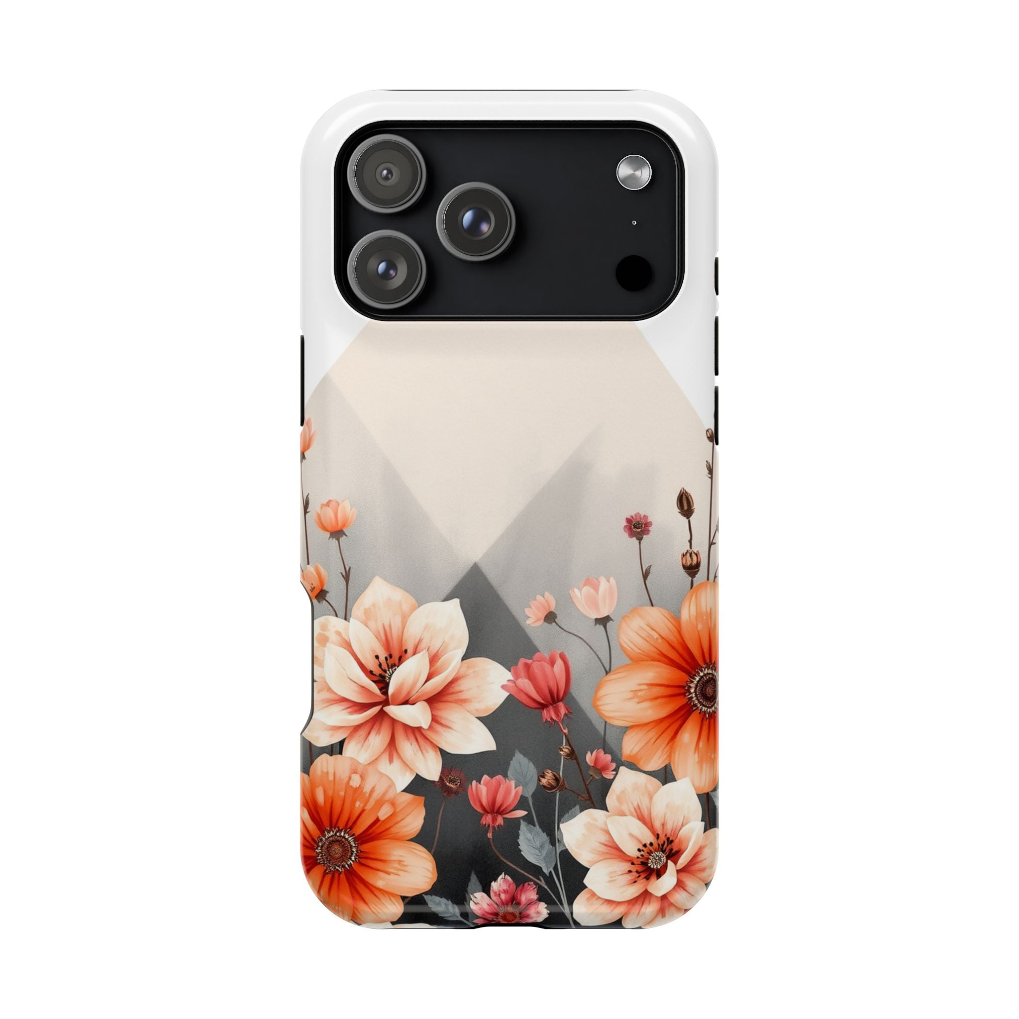 iPhone Floral Geometric Vibrant Design Slim Snap Case · iPhone Case