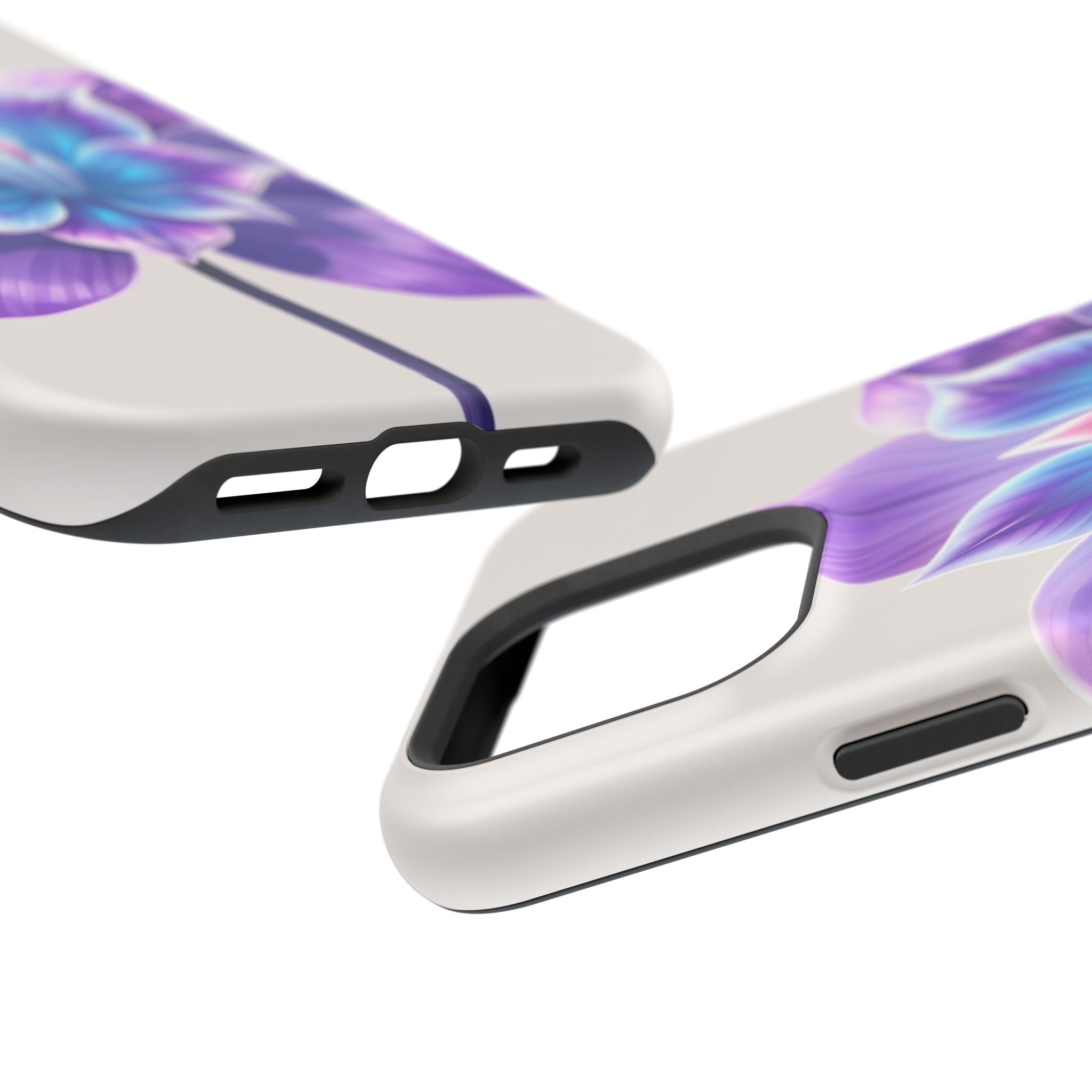 iPhone Dreamy Neon Floral Design 10 Slim Everyday Designer Case · iPhone Case