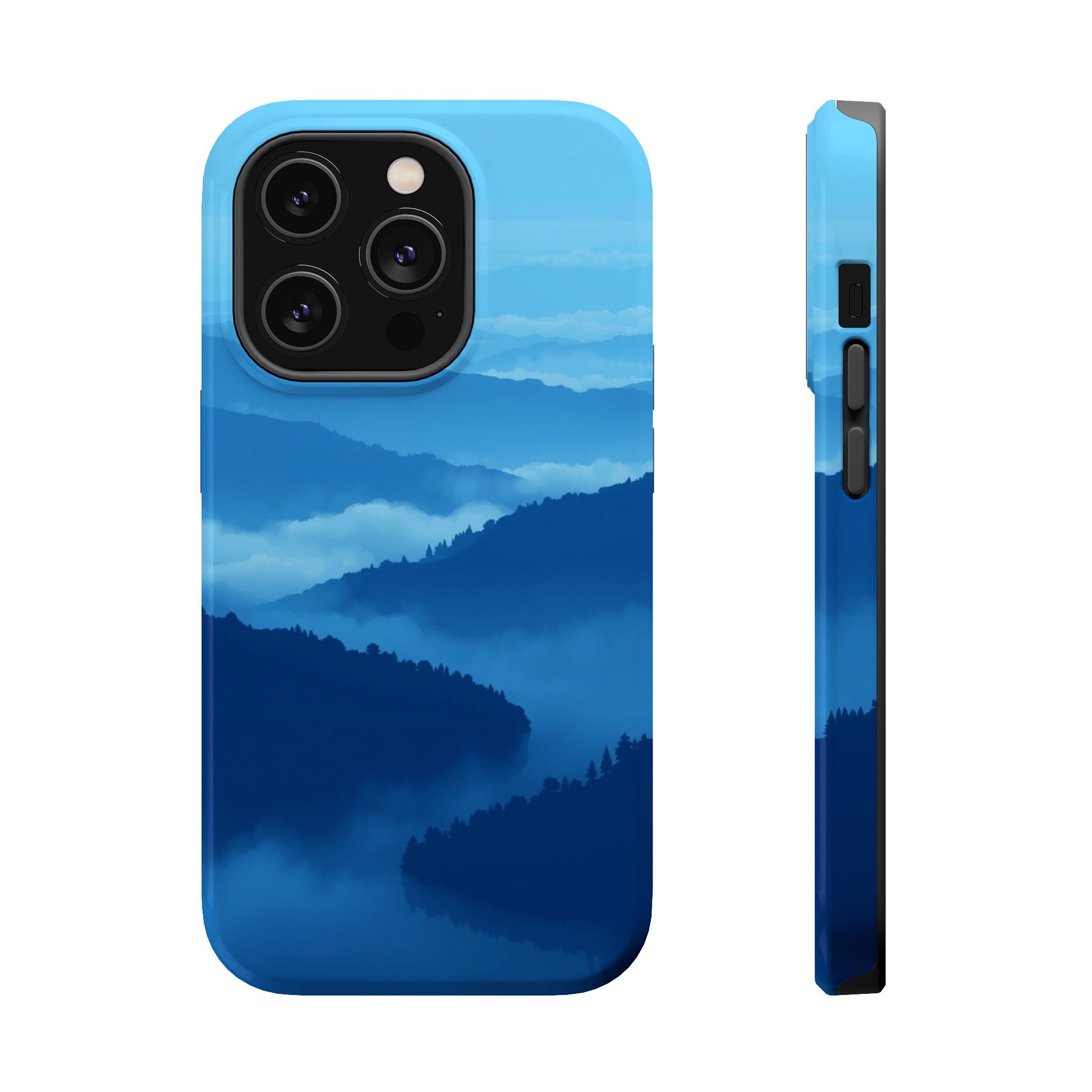 iPhone Fog Rolling Over Hills Pixel Art -Bit Slim iPhone Everyday · iPhone Case