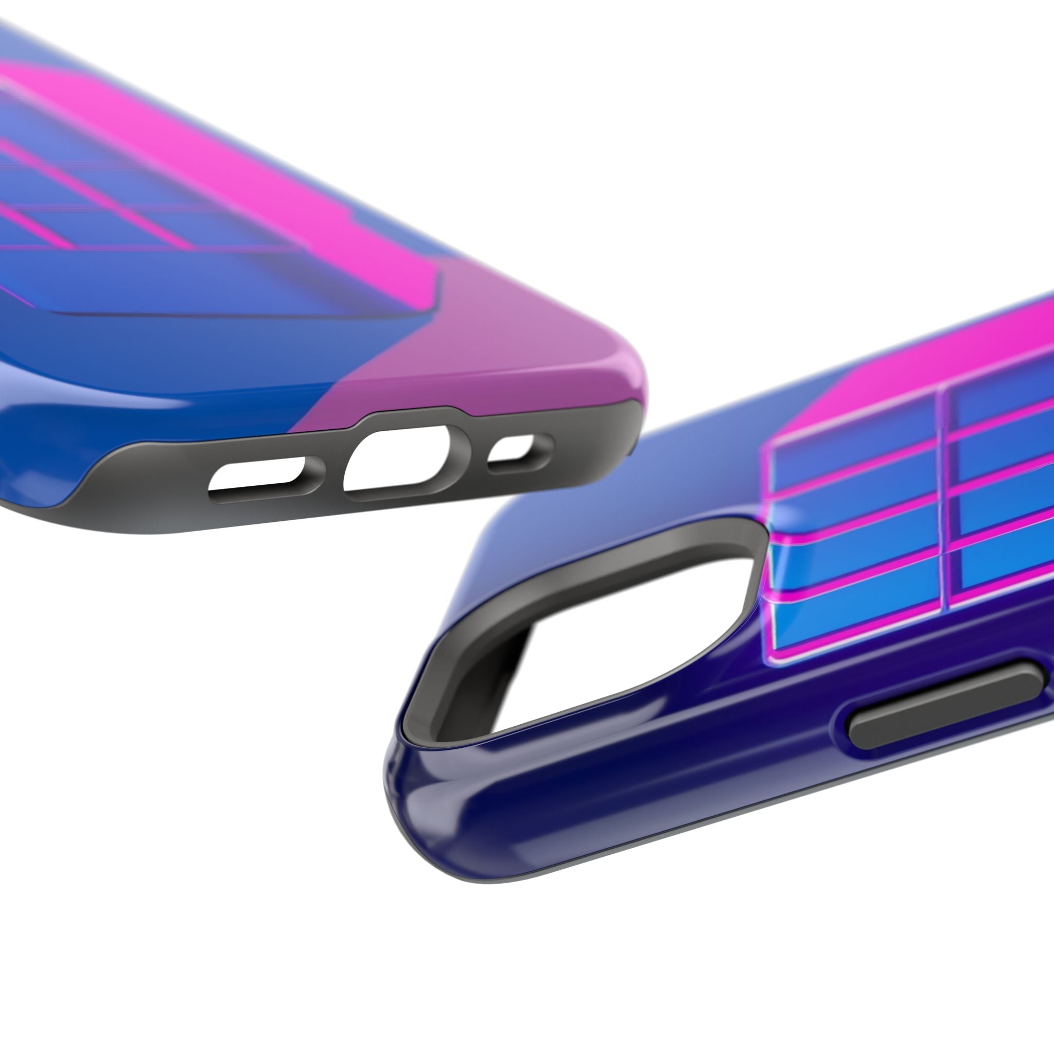 iPhone Earthy 80s Grid Synthwave Design Slim Everyday Designer Case · iPhone Cas