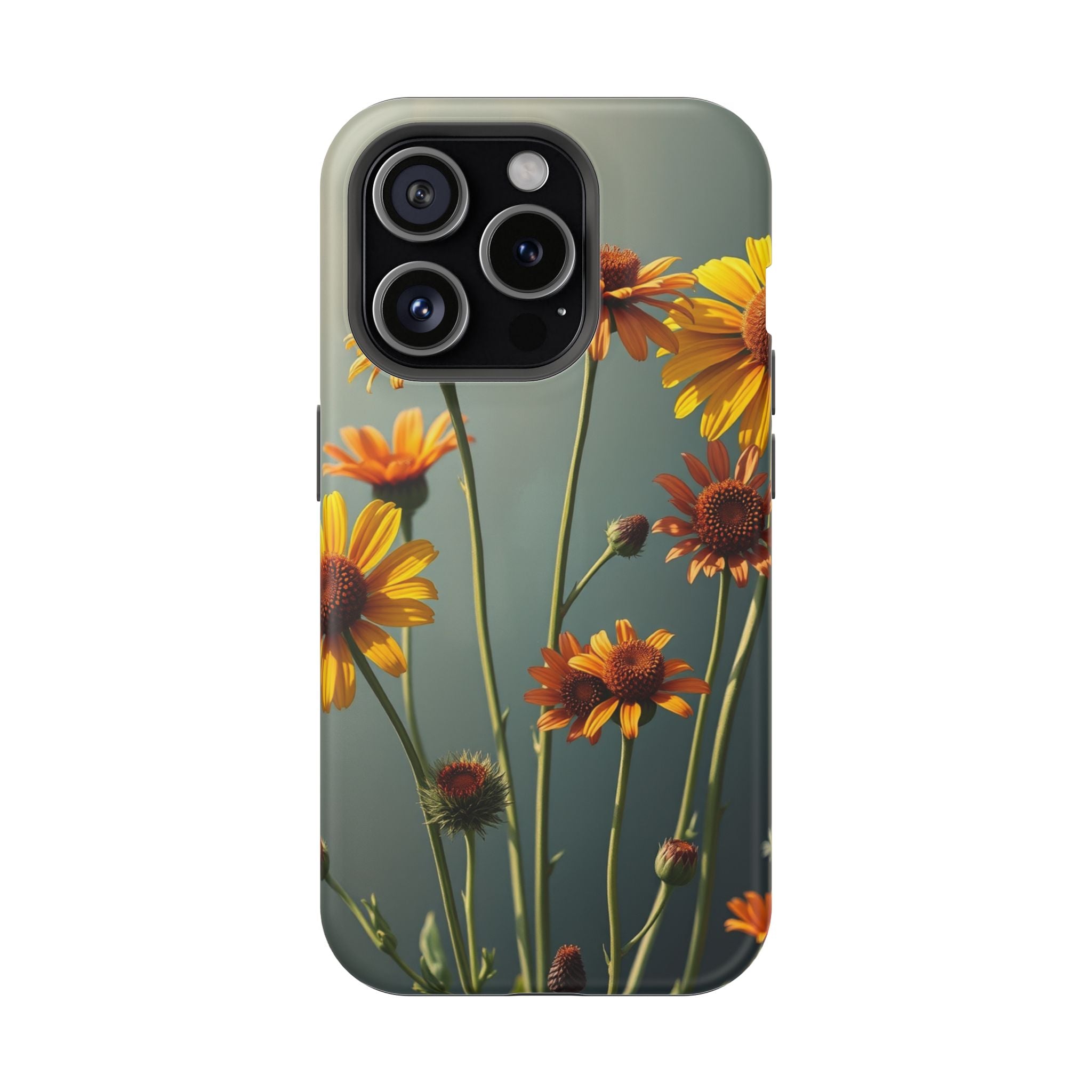 iPhone Mustard And Rust Wildflower Bunch Slim Everyday iPhone Designer · iPhone