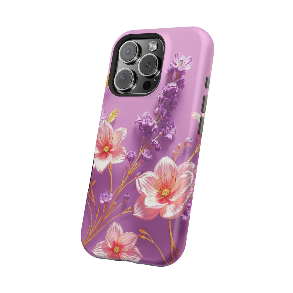 iPhone Radiant Floral Gold Foil Design Slim Everyday Designer Case · iPhone Case
