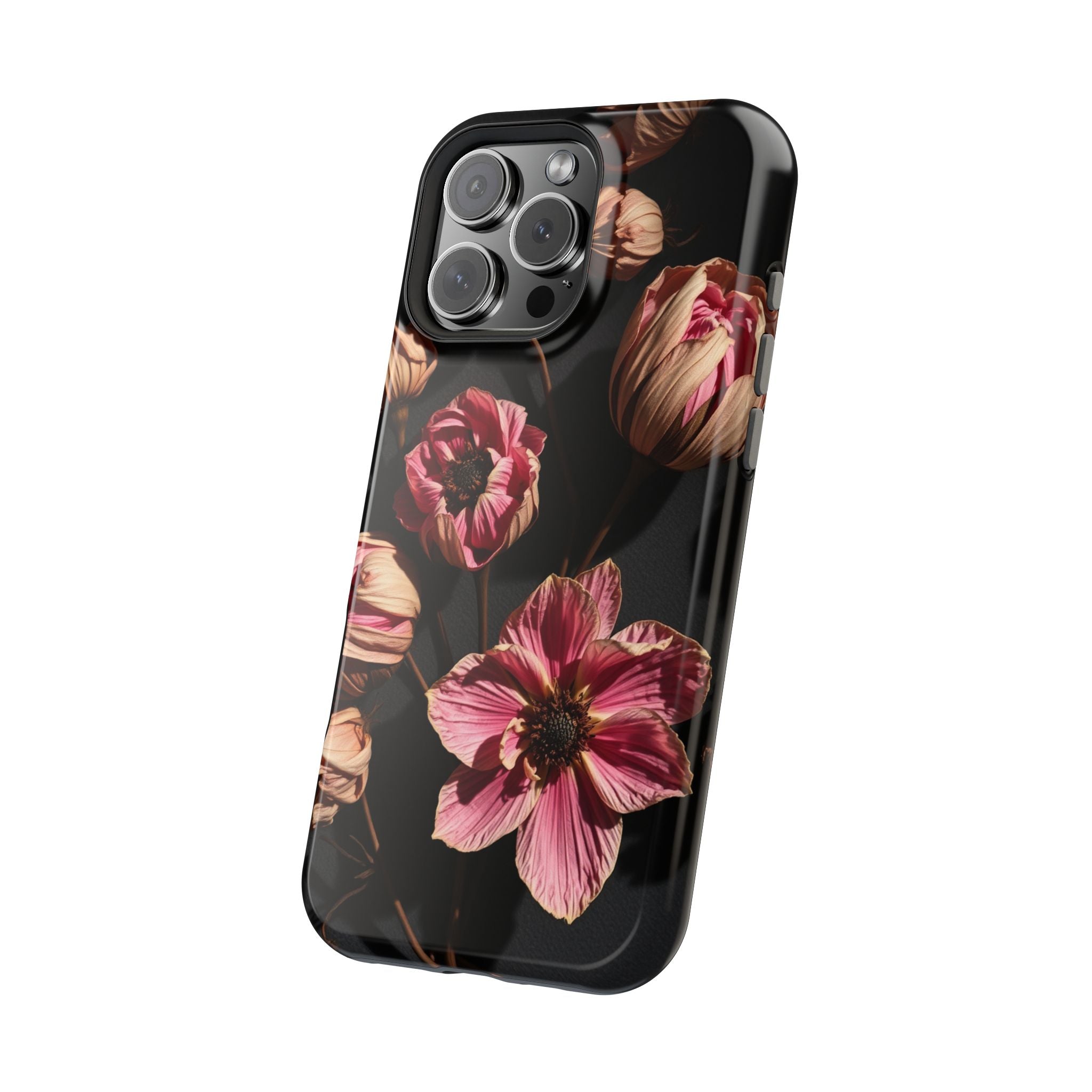 iPhone Dried Flower Flat Lay Electric Art Slim Snap Case · iPhone Case