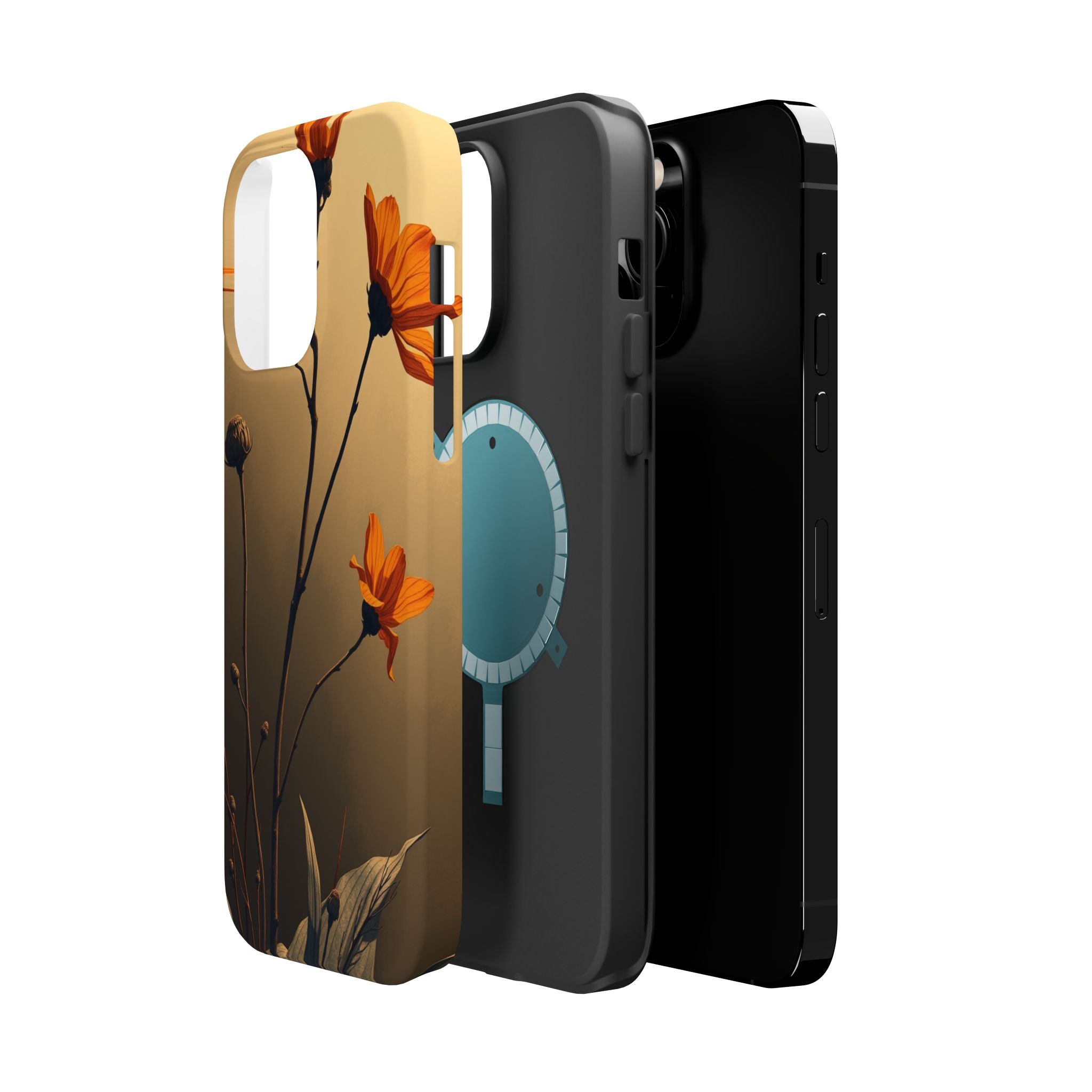 iPhone Burnt Orange And Sand Botanical Illustration Gal Slim Snap Case · iPhone